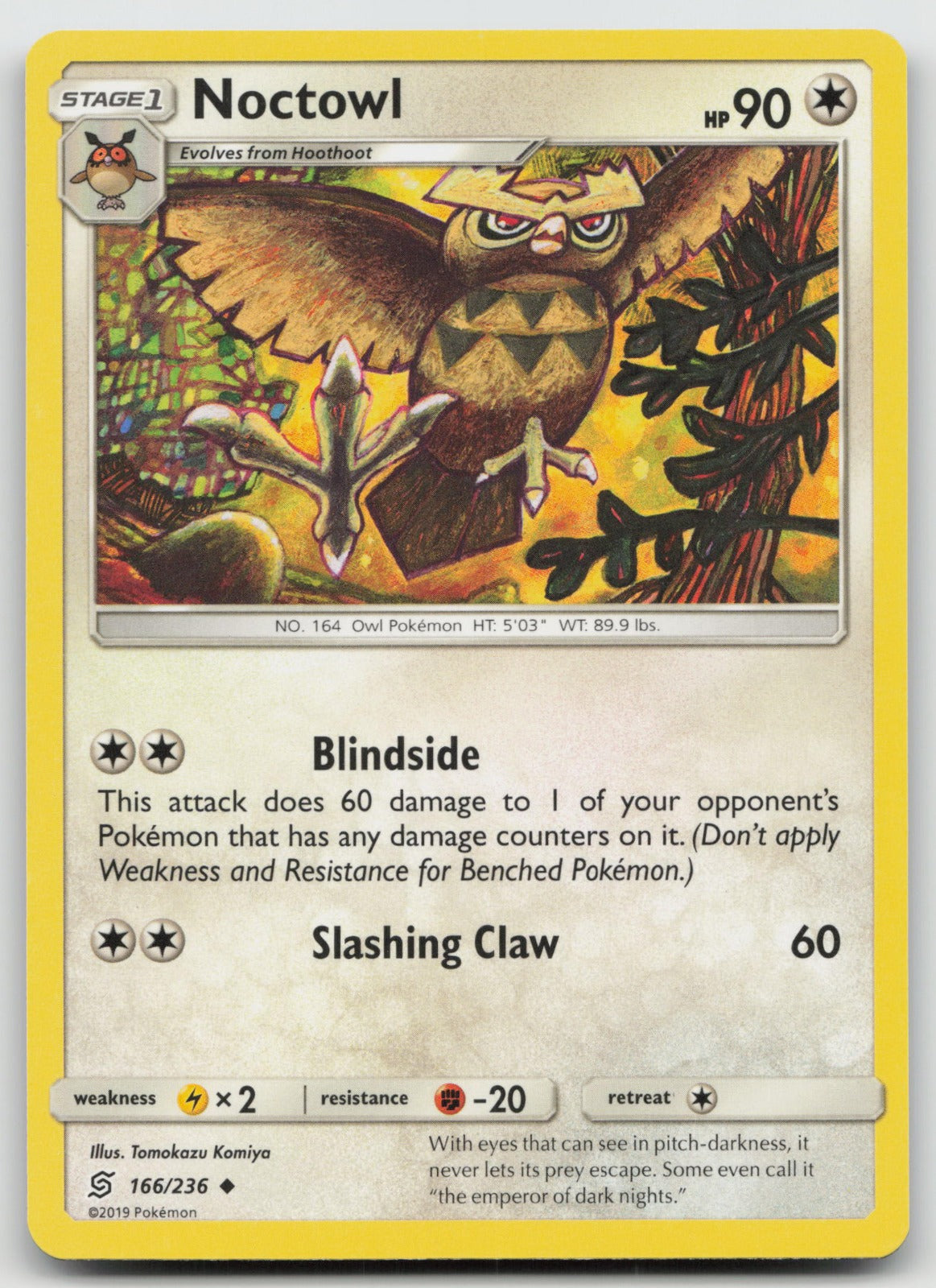 Noctowl Uncommon SM - Unified Minds 166/236 NM