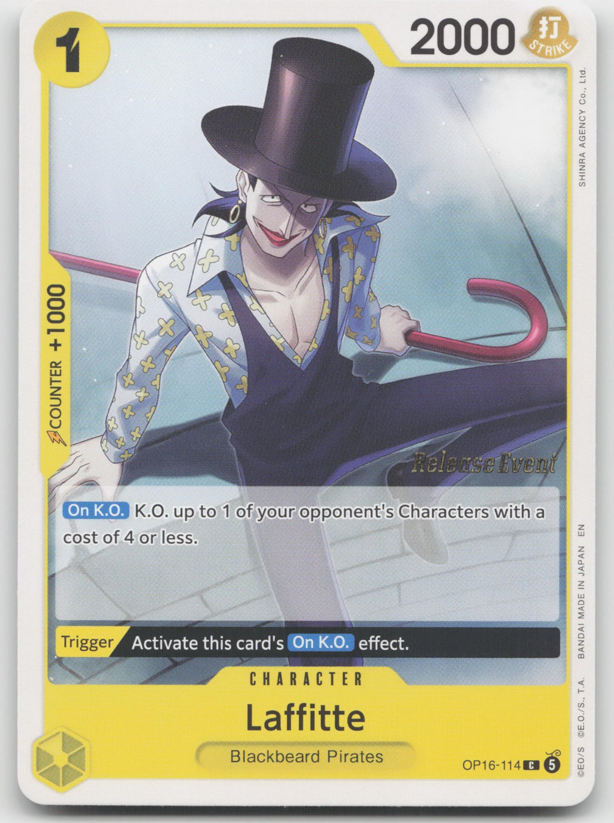 Laffitte C The Time of Battle Release Event Cards OP16-114 NM