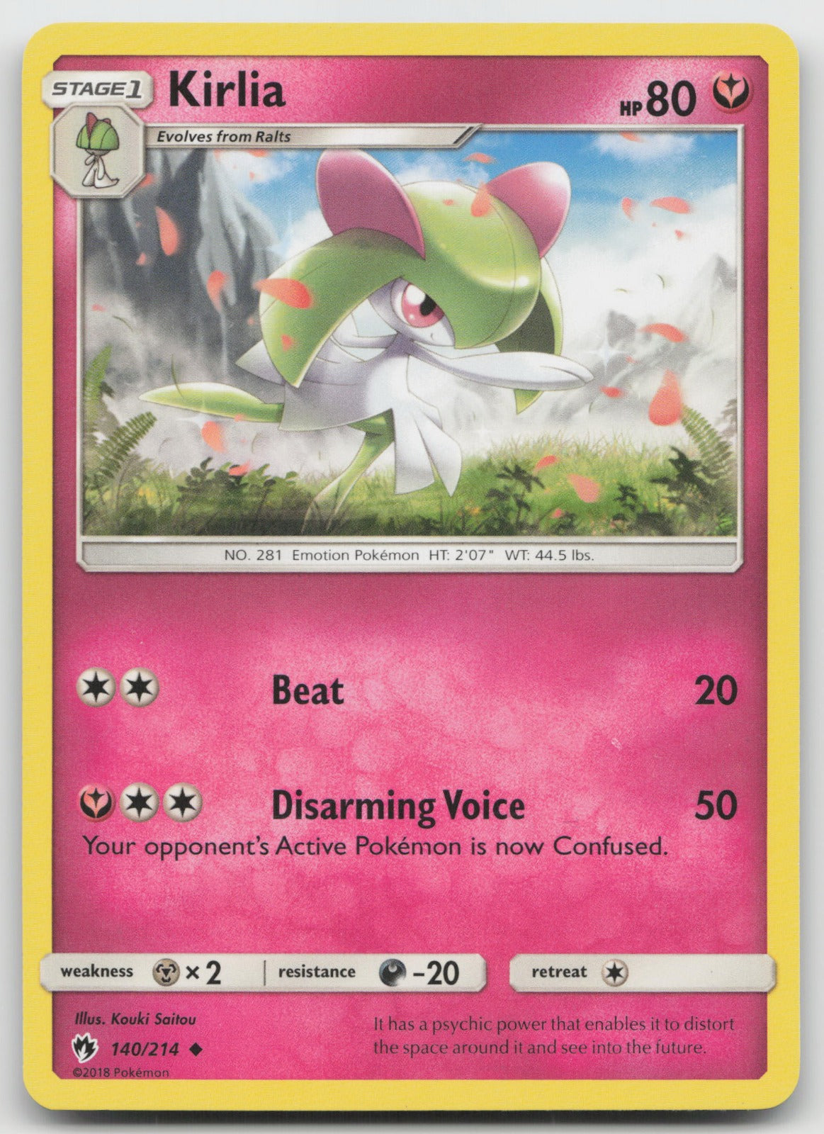 Kirlia Uncommon SM - Lost Thunder 140/214 LP