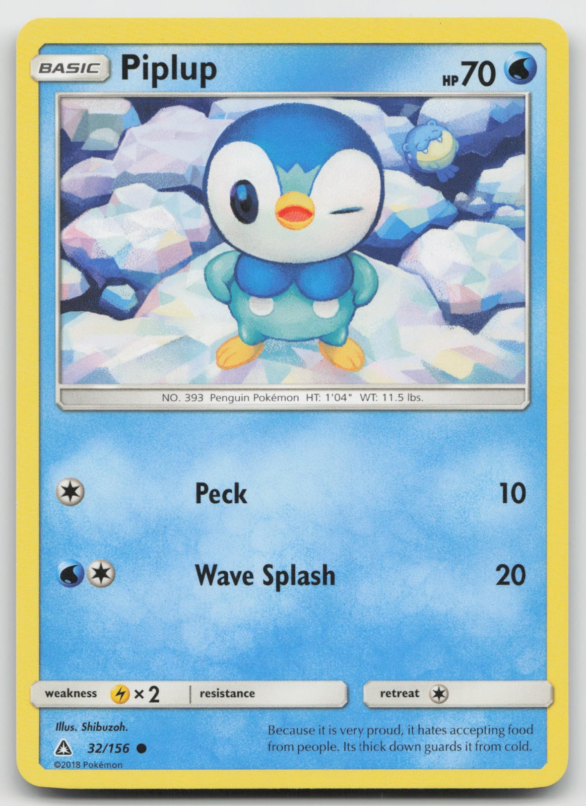 Piplup Common SM - Ultra Prism 32/156 LP