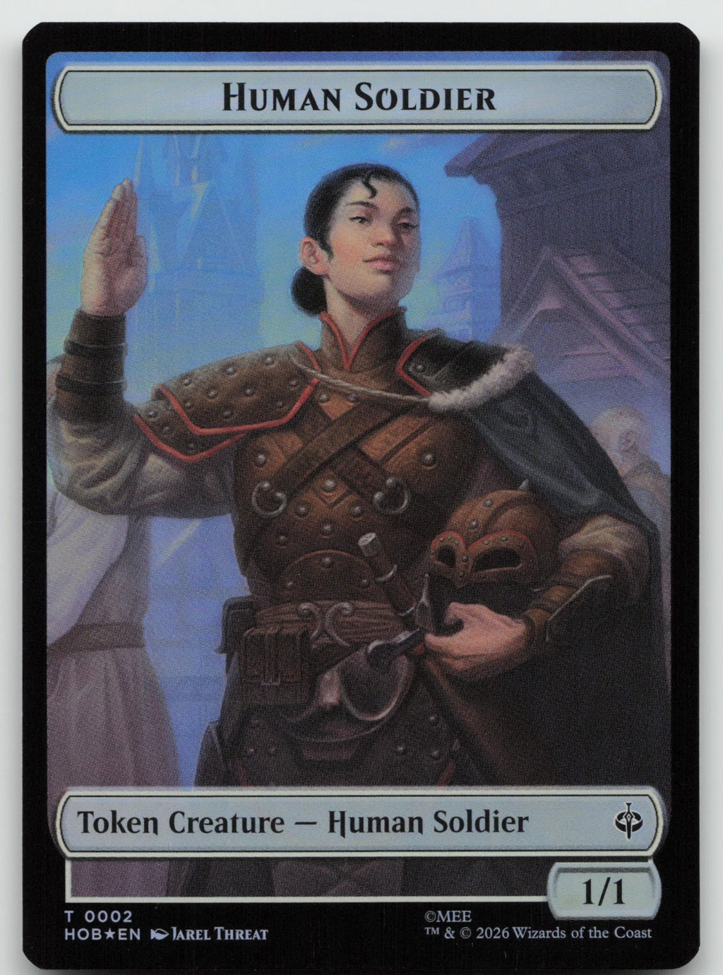 Human Soldier // Dwarf Double-Sided Token T Foil The Hobbit 2 // 6 NM