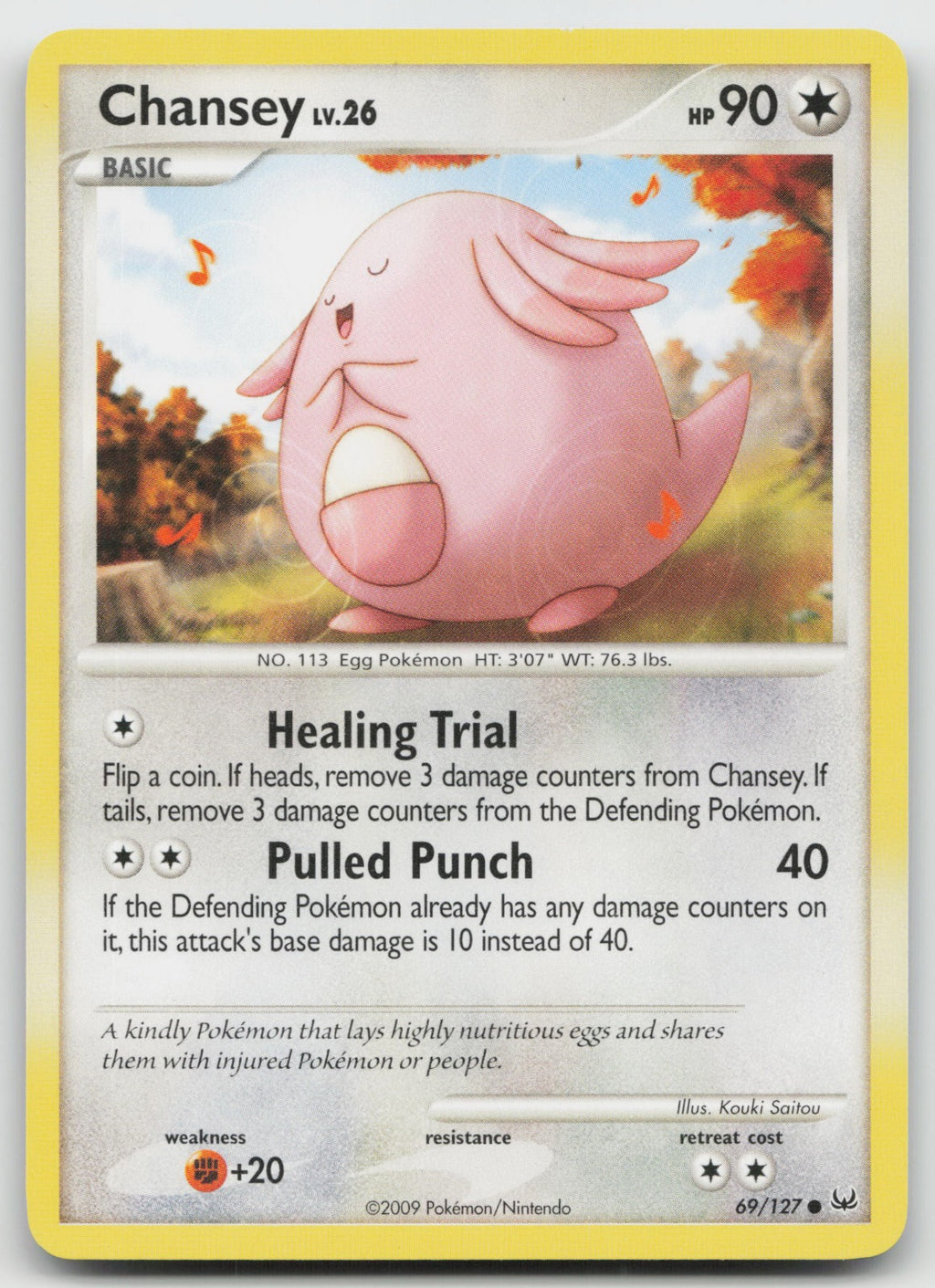 Chansey Common Platinum 69/127 LP