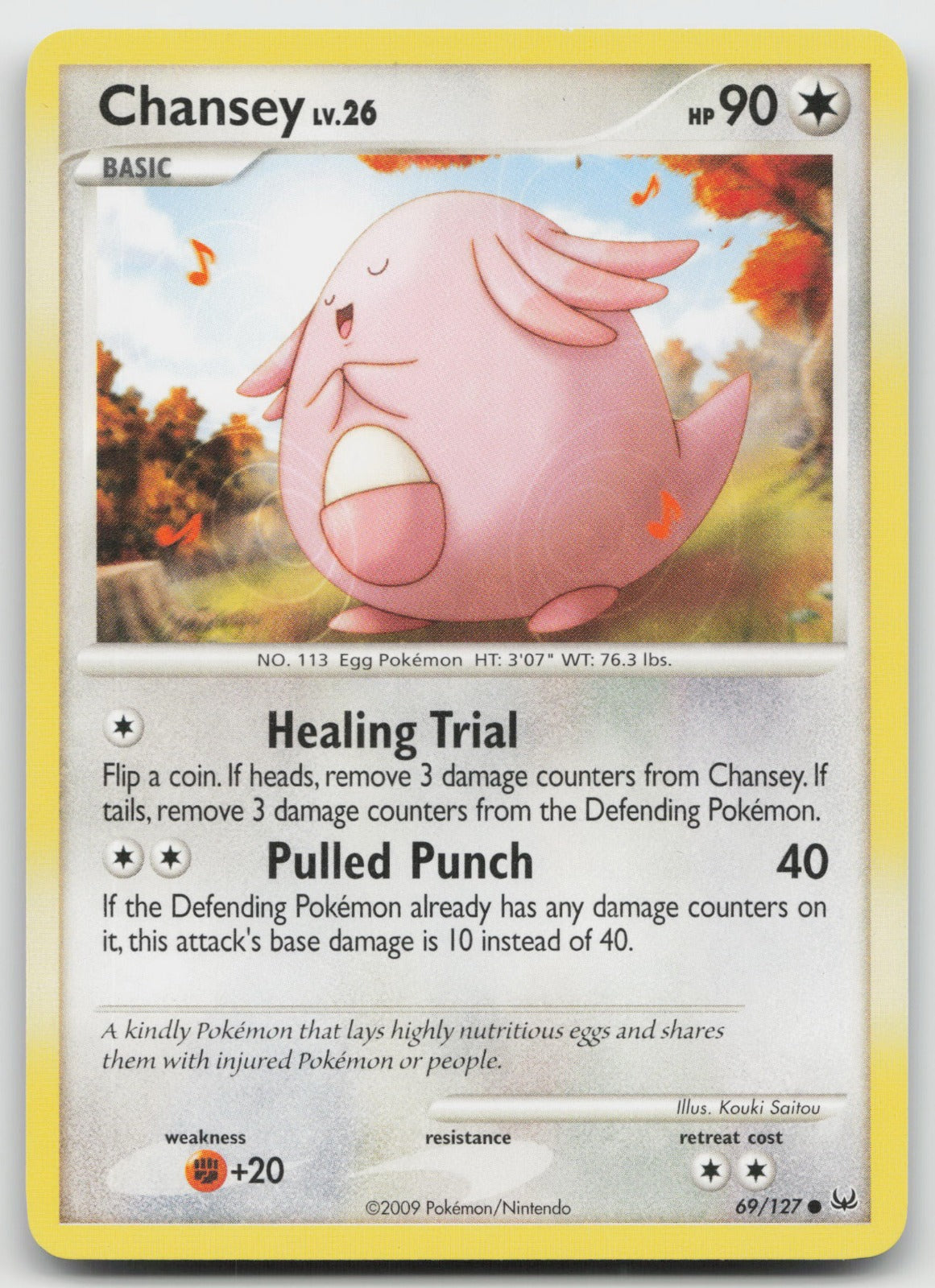 Chansey Common Platinum 69/127 LP