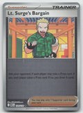 Lt. Surge's Bargain Uncommon Reverse Holo ME01: Mega Evolution 120/132 NM
