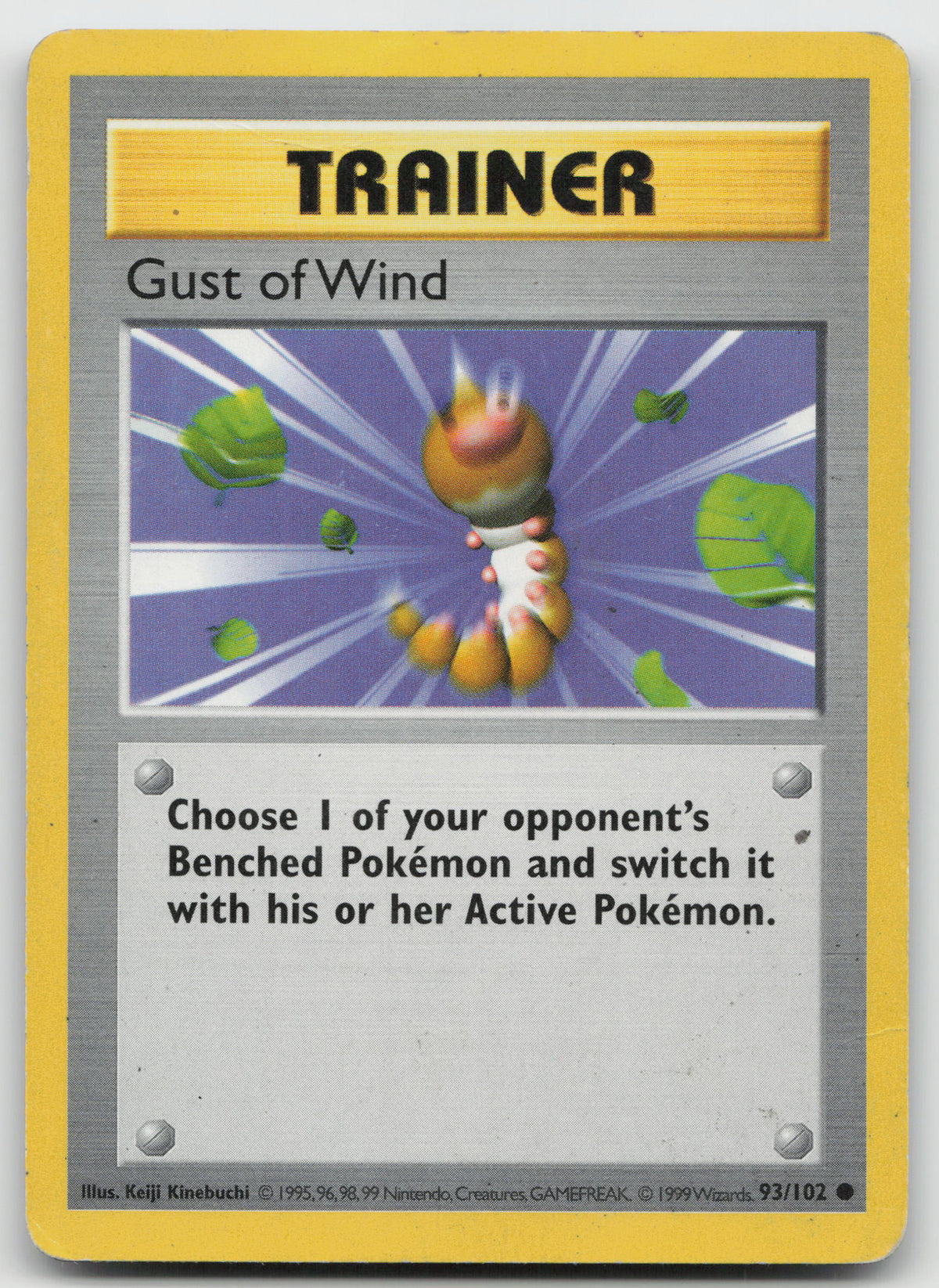 Gust of Wind Common Normal Base Set (Shadowless) 93/102 HP