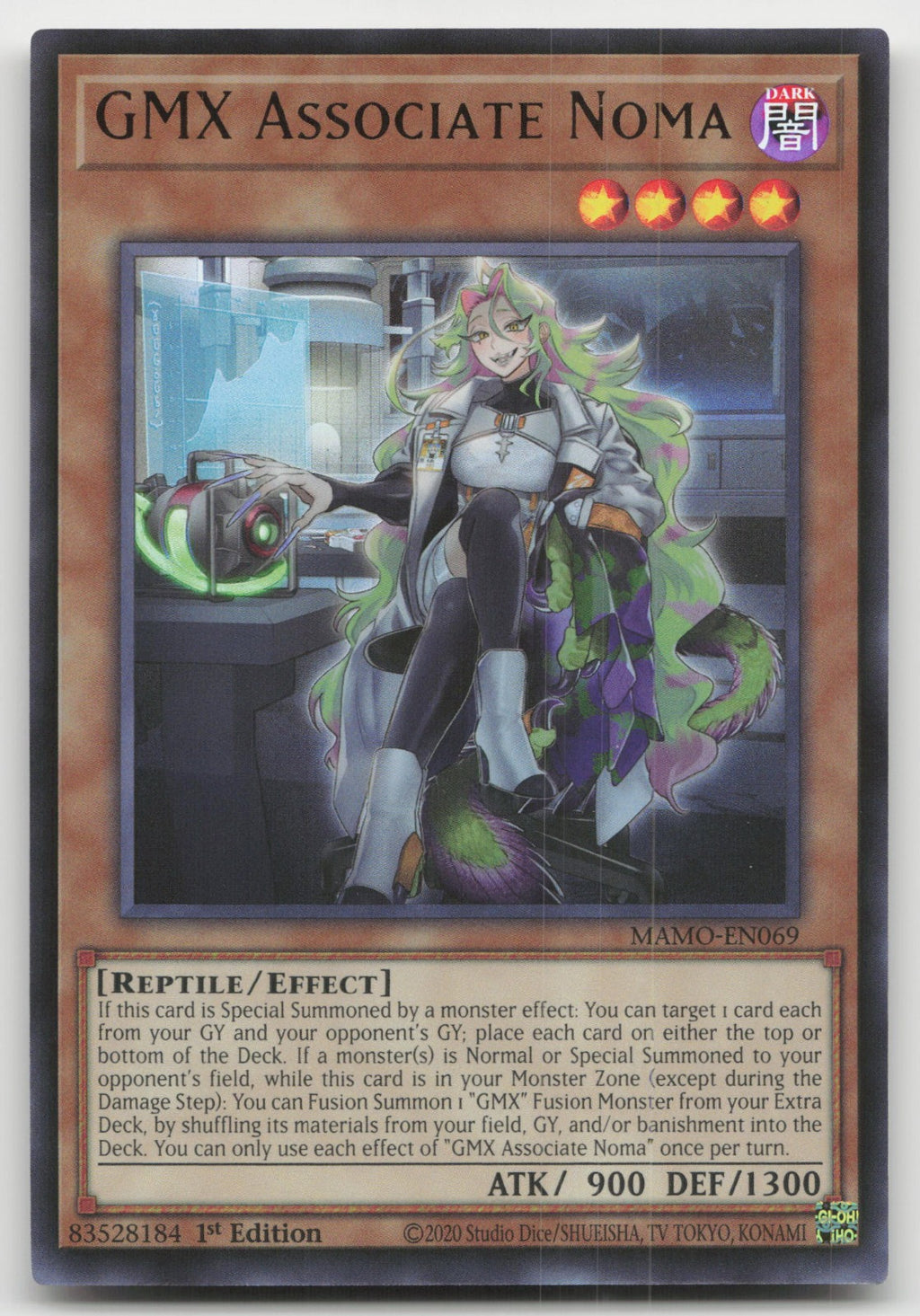 GMX Associate Noma 1st Edition Ultra Rare Magnificent Monsters MAMO-EN069 NM