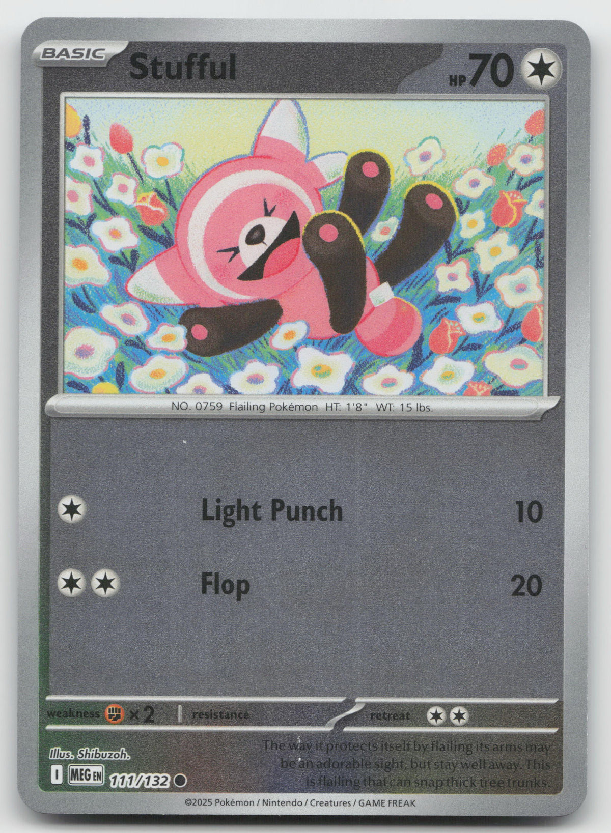 Stufful Common Reverse Holo ME01: Mega Evolution 111/132 NM