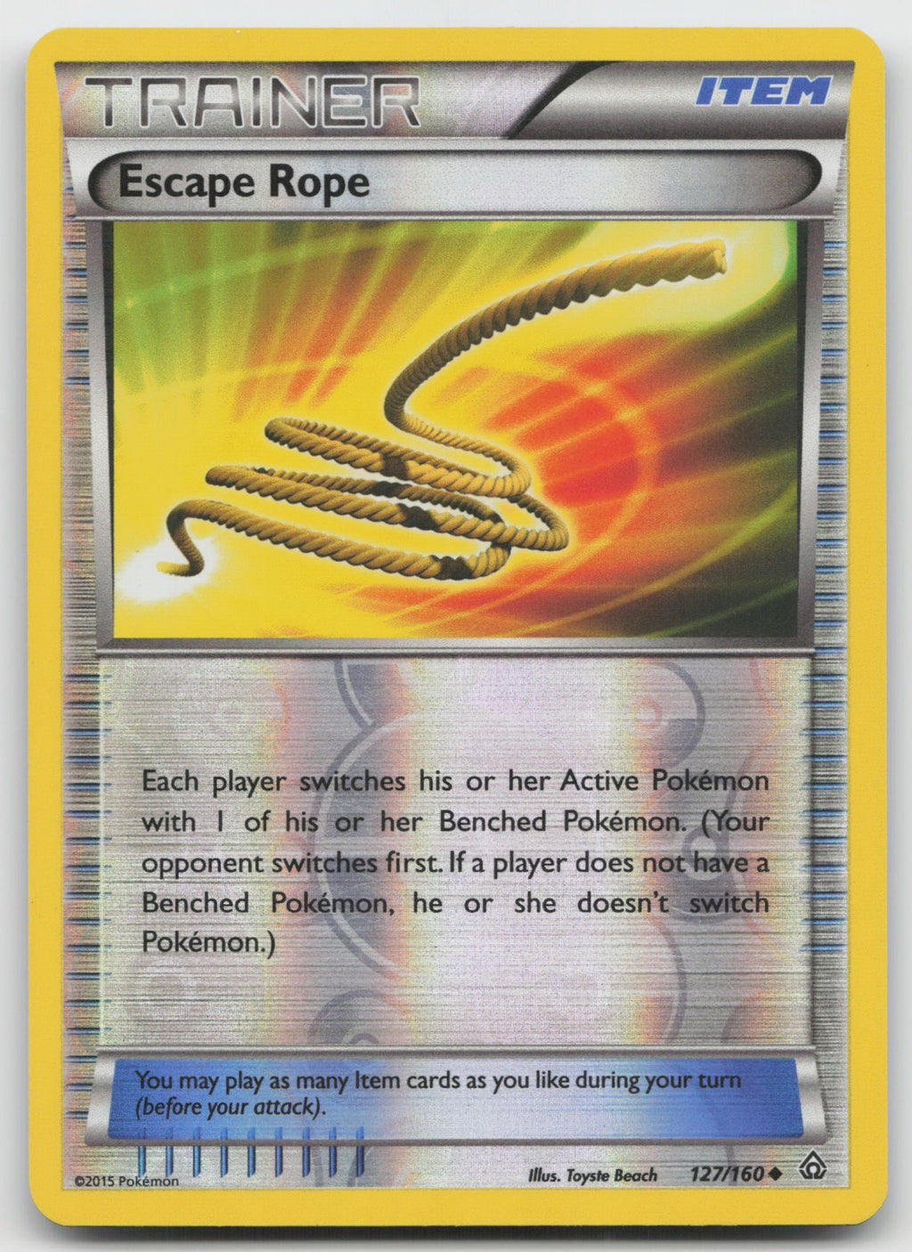 Escape Rope Uncommon Reverse Holo XY - Primal Clash 127/160 VLP