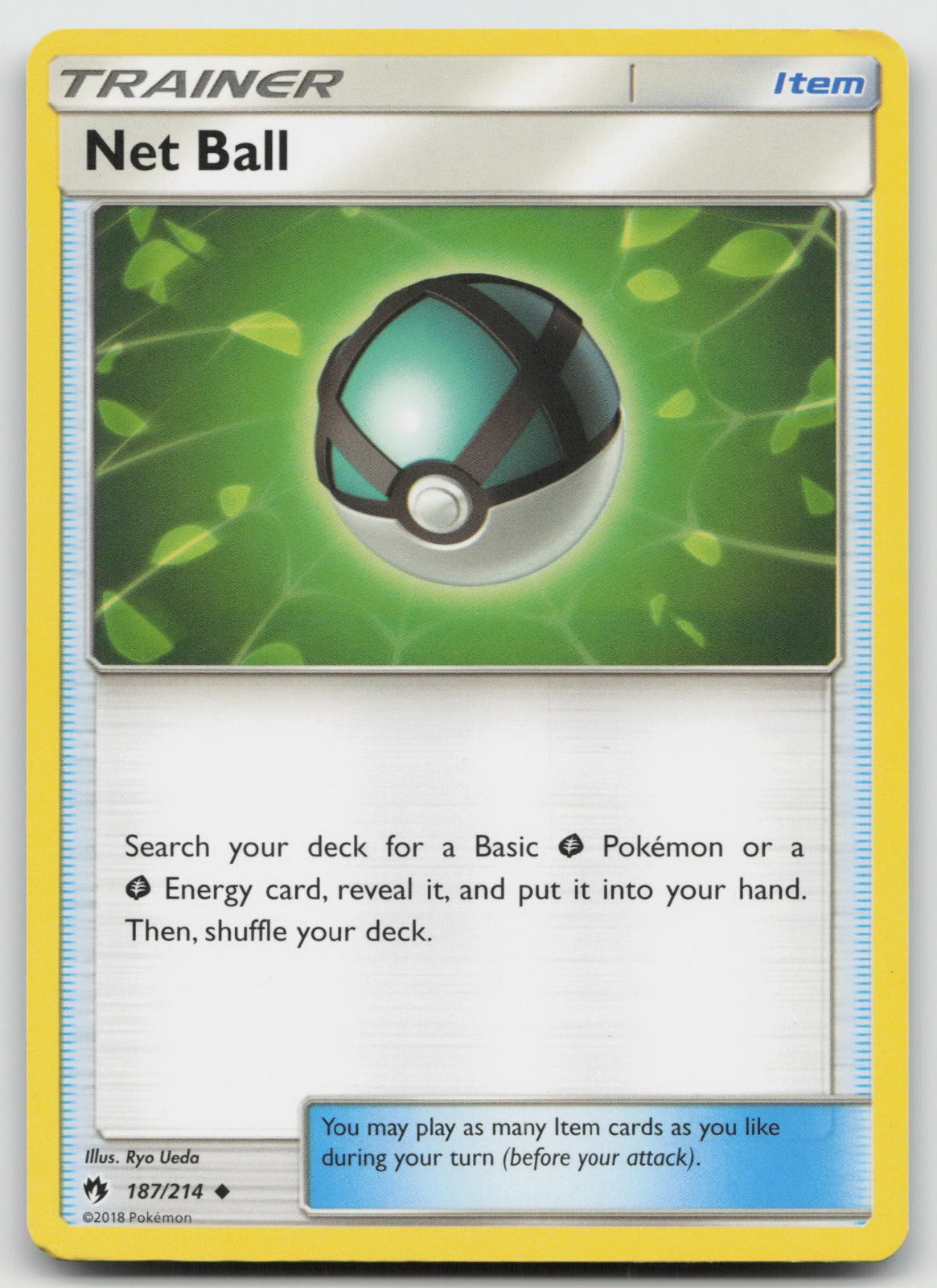 Net Ball Uncommon SM - Lost Thunder 187/214 LP