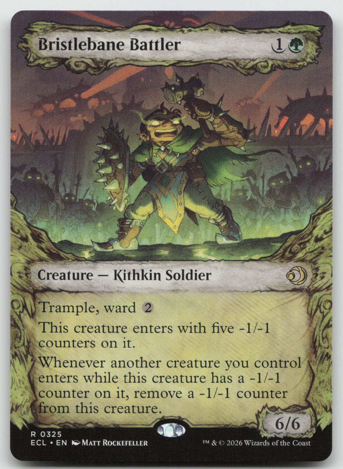 Bristlebane Battler (Showcase) R Normal Lorwyn Eclipsed 325 NM