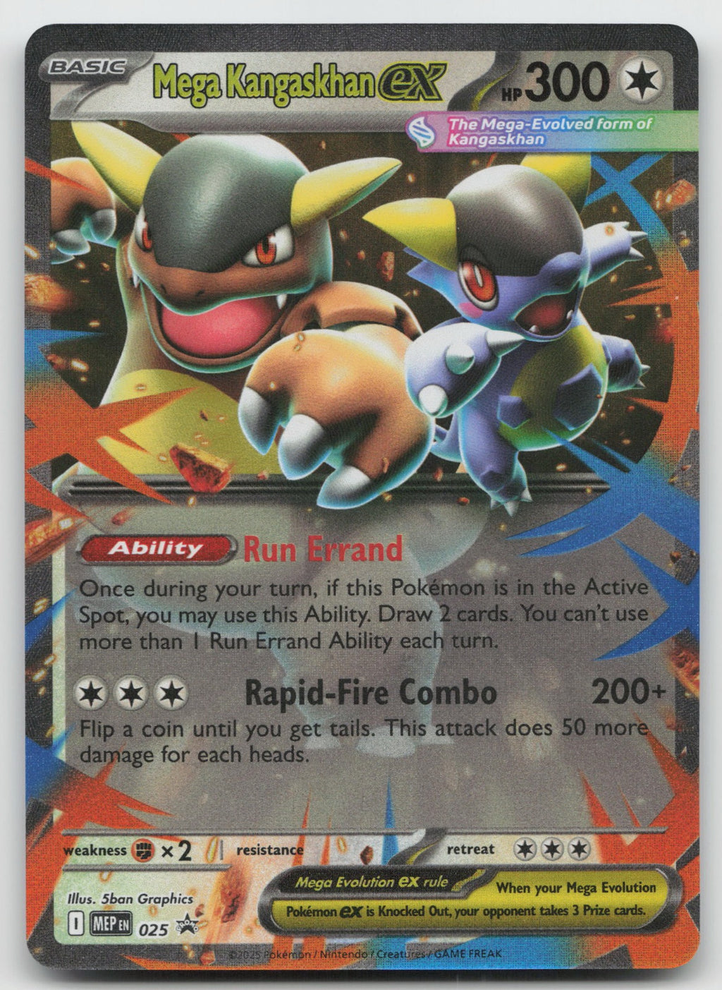 Mega Kangaskhan ex Holo ME: Mega Evolution Promo MEP025 NM