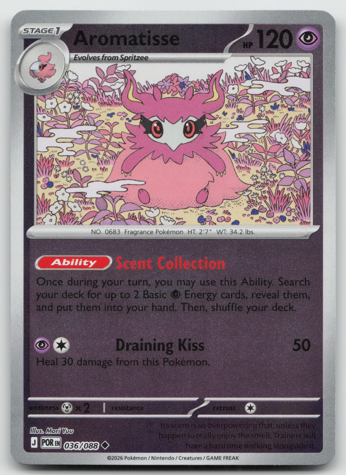 Aromatisse Uncommon Reverse Holo ME03: Perfect Order 036/088 NM