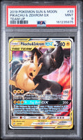 Pikachu & Zekrom Gx Pokemon Sun & Moon Team Up 33/181 PSA 9
