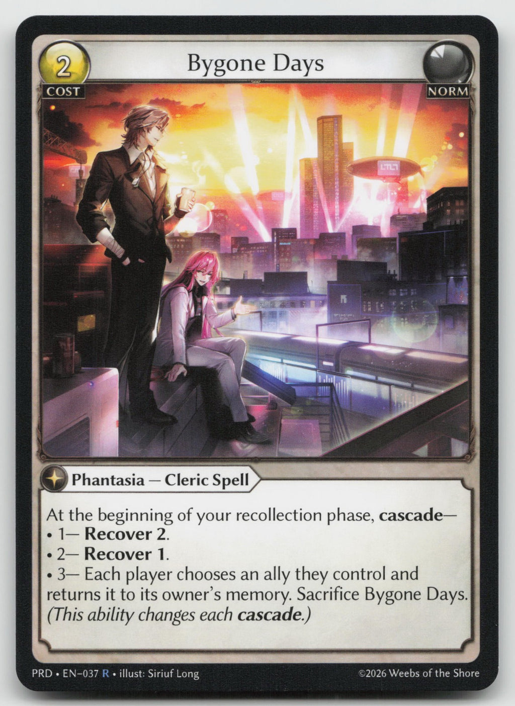 Bygone Days Rare .asphodel/paradise 037 NM