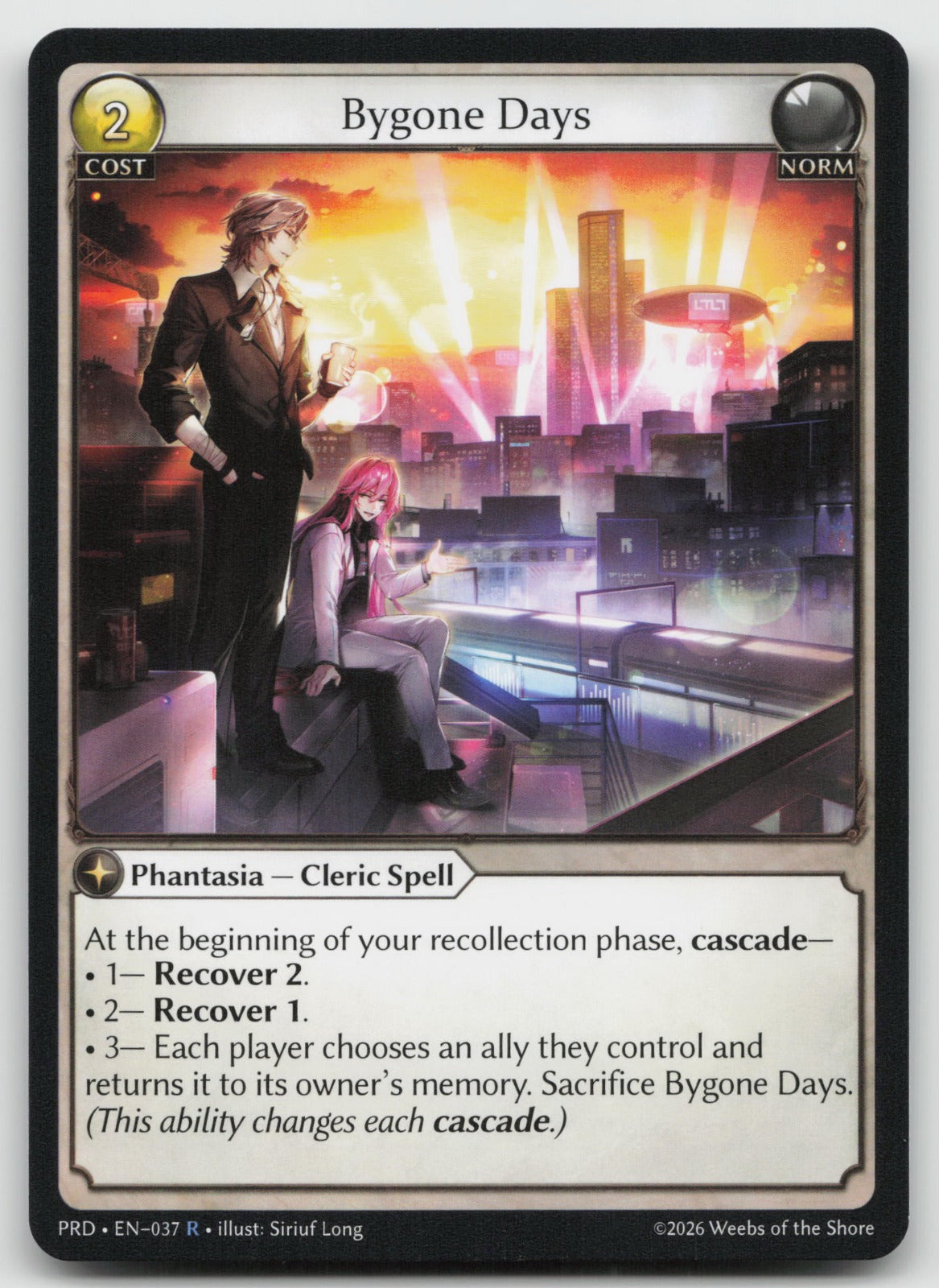 Bygone Days Rare .asphodel/paradise 037 NM