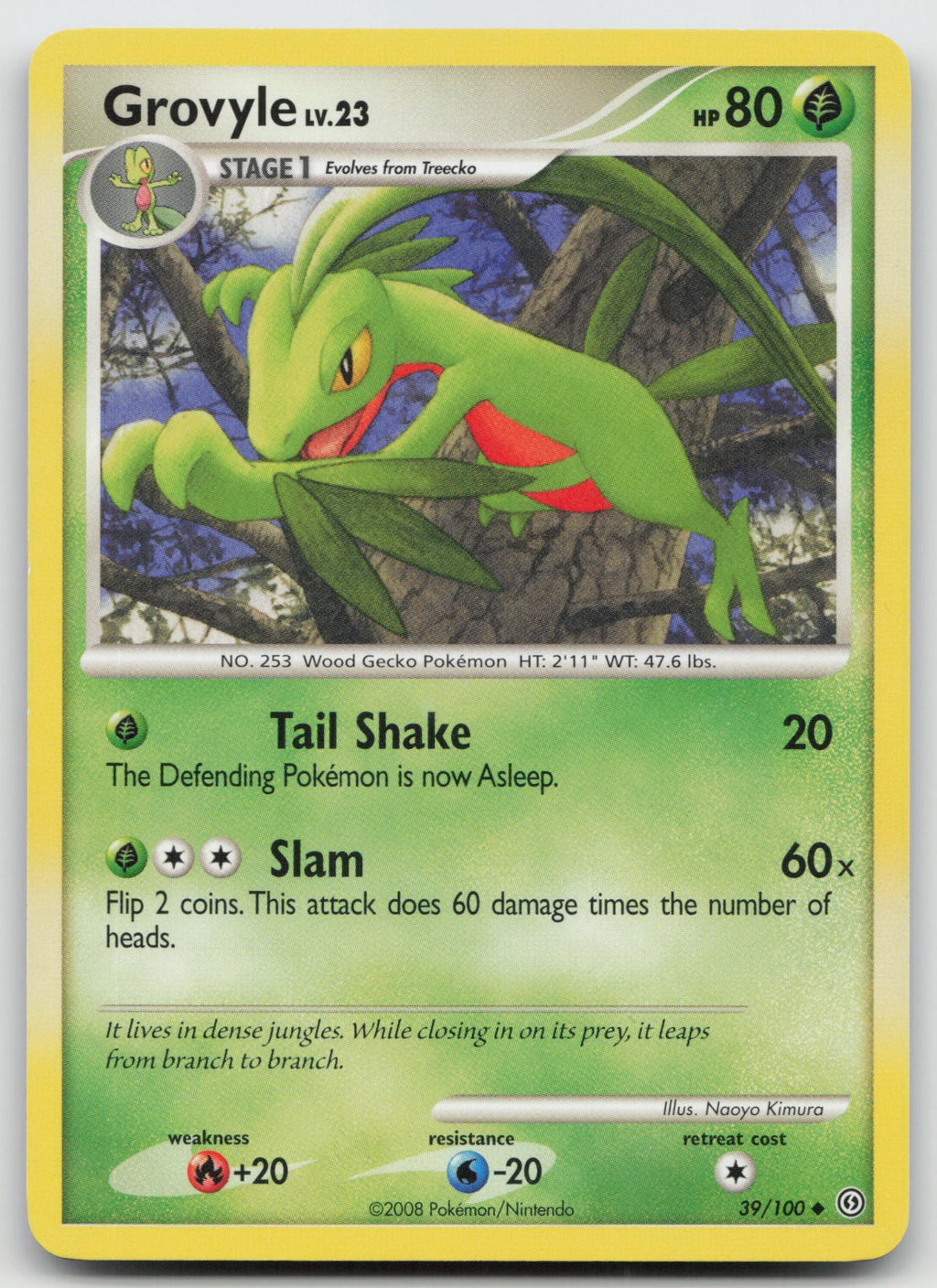 Grovyle Uncommon Stormfront 39/100 VLP