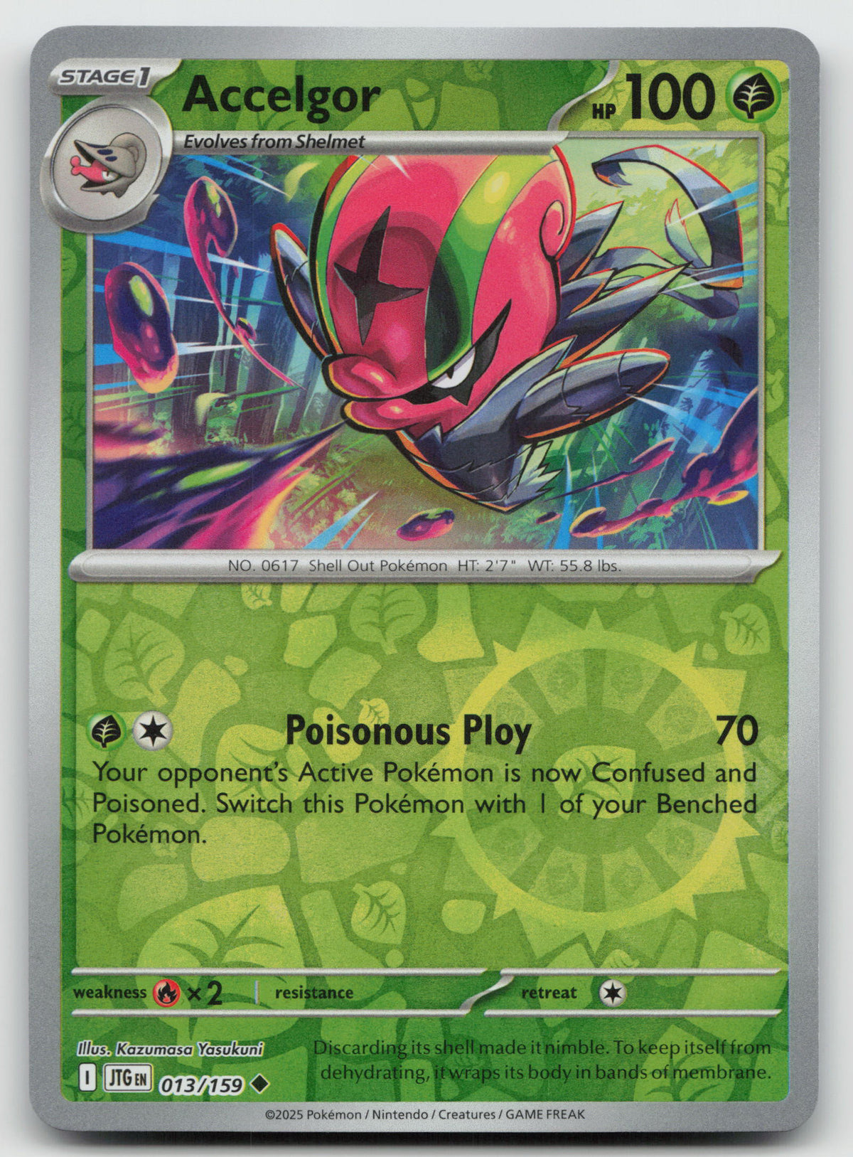 Accelgor Uncommon Reverse Holo SV09: Journey Together 013/159 NM