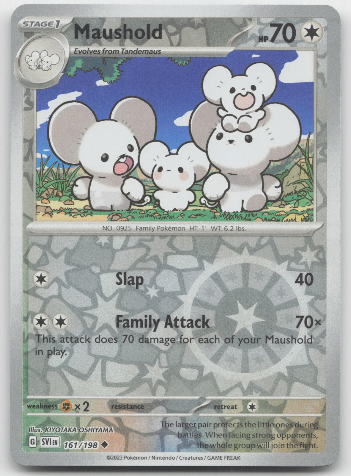 Maushold Reverse Holo Uncommon SV01: Scarlet & Violet Base Set 161/198 NM