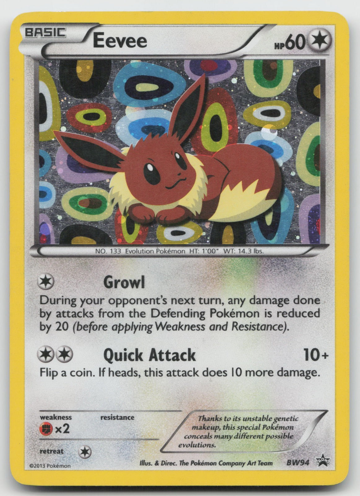 Eevee - Promo Holo Black and White Promos BW94 HP