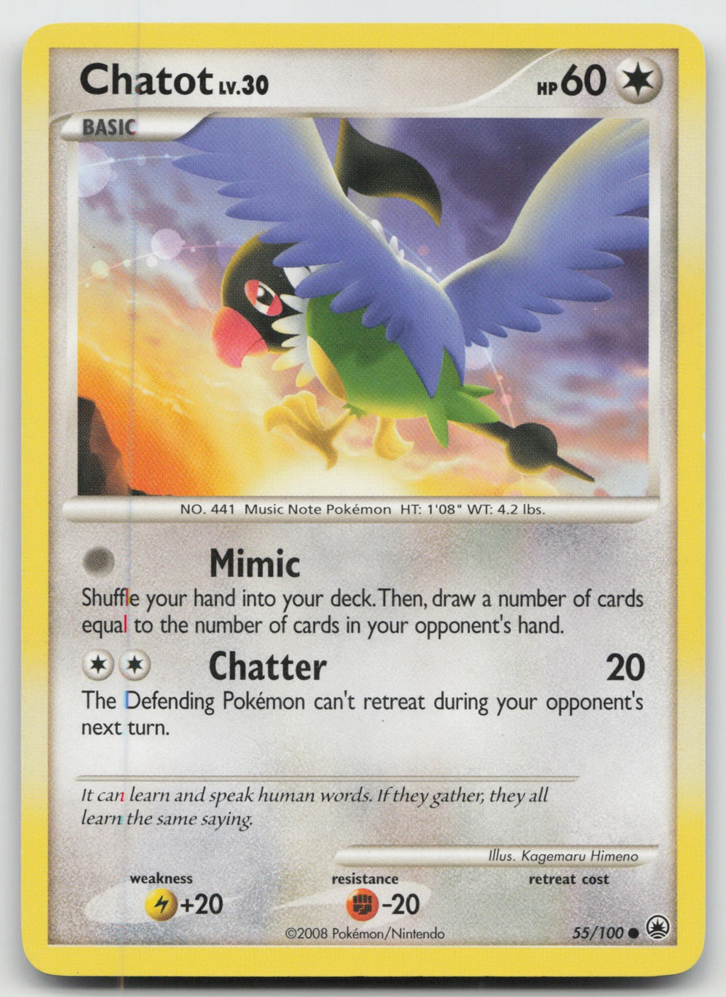 Chatot Common Majestic Dawn 55/100 MP