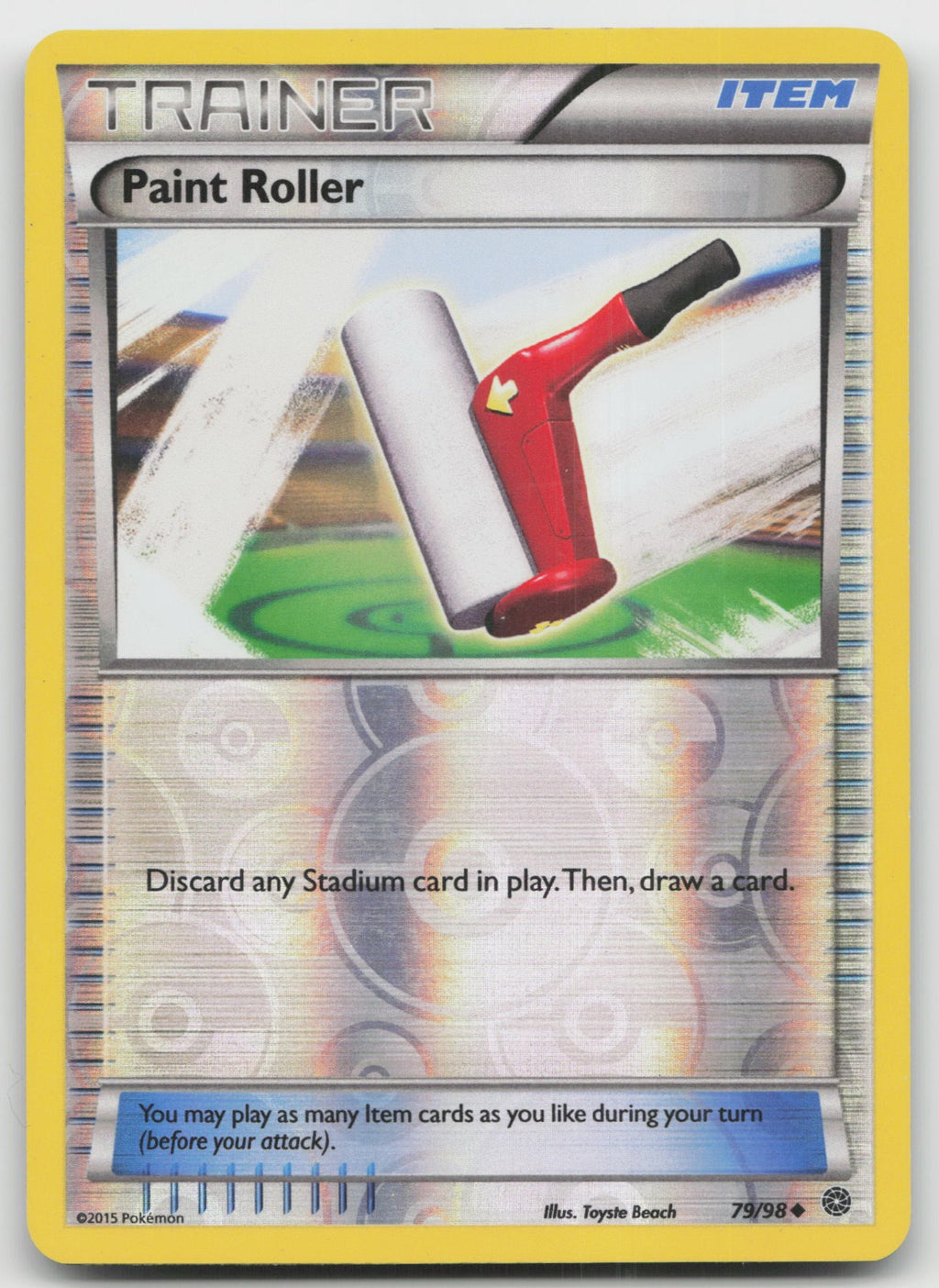 Paint Roller Uncommon Reverse Holo XY - Ancient Origins 79/98 LP
