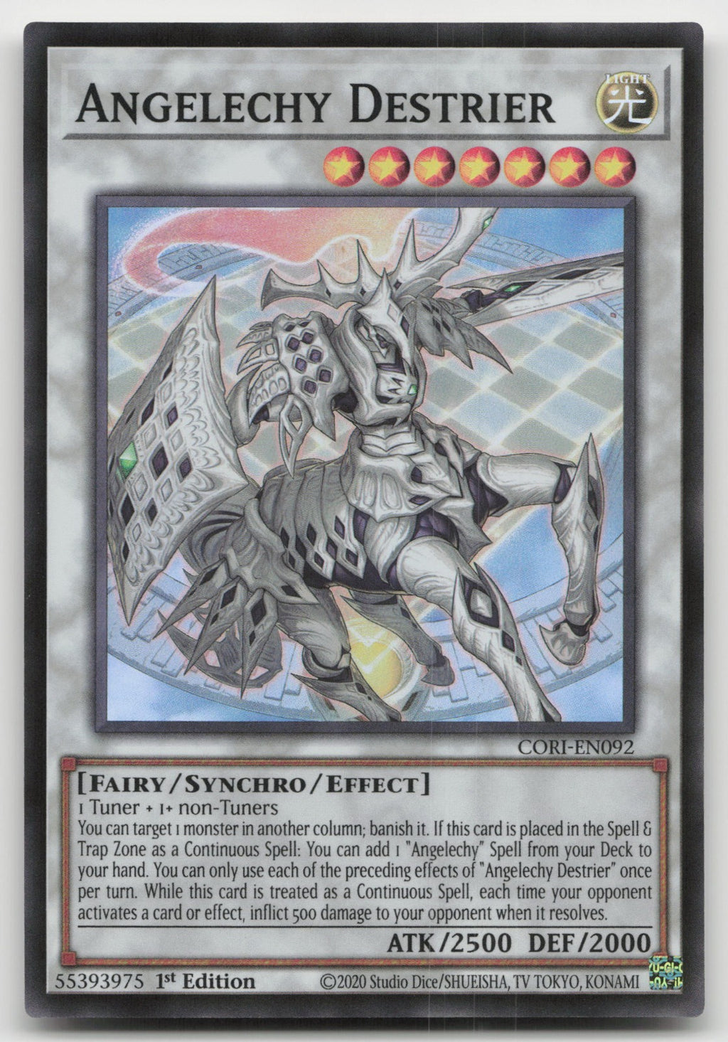 Angelechy Destrier 1st Edition Super Rare Chaos Origins CORI-EN092 NM