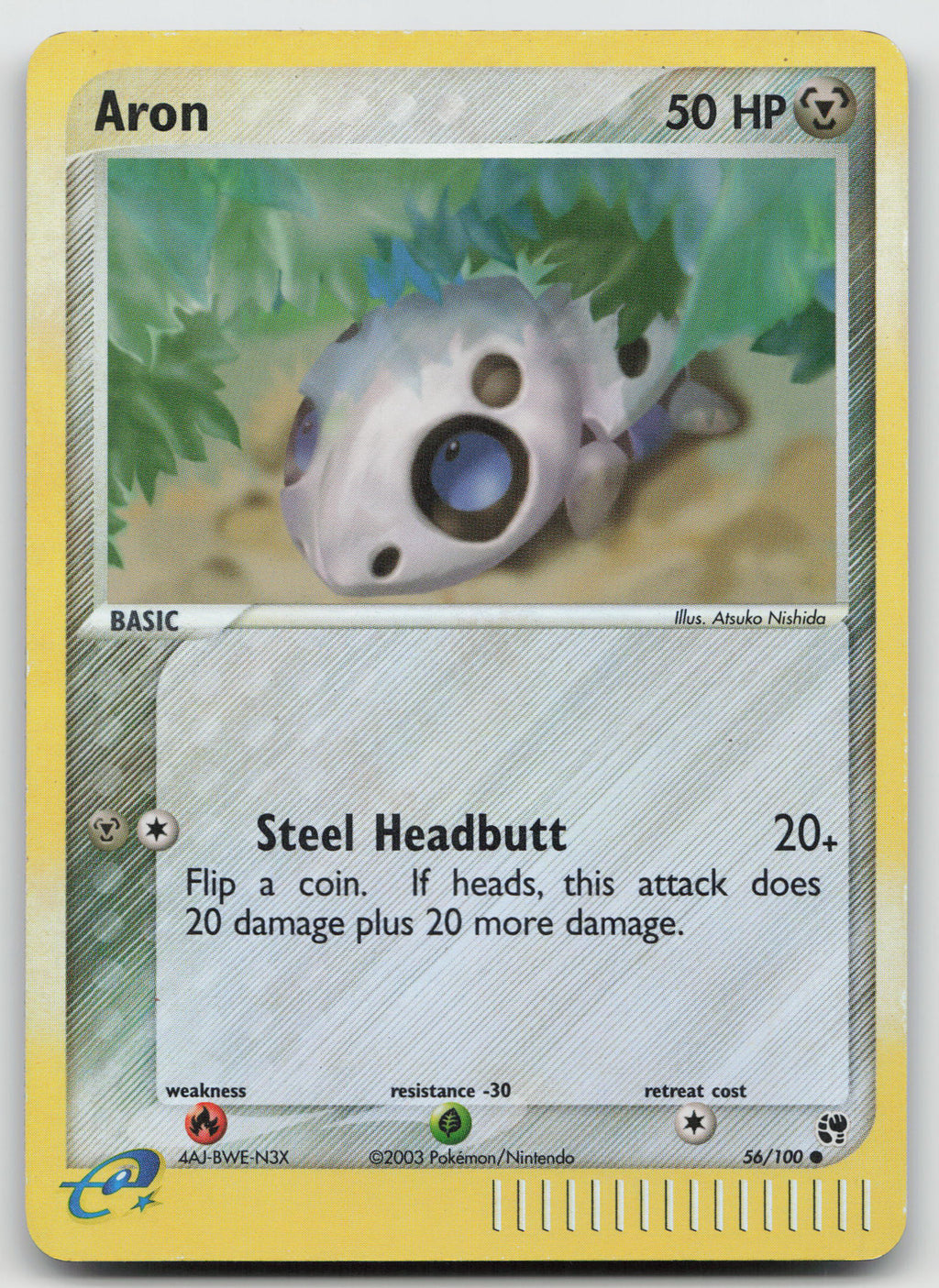 Aron Common Reverse Holo Normal Sandstorm 56/100 MP