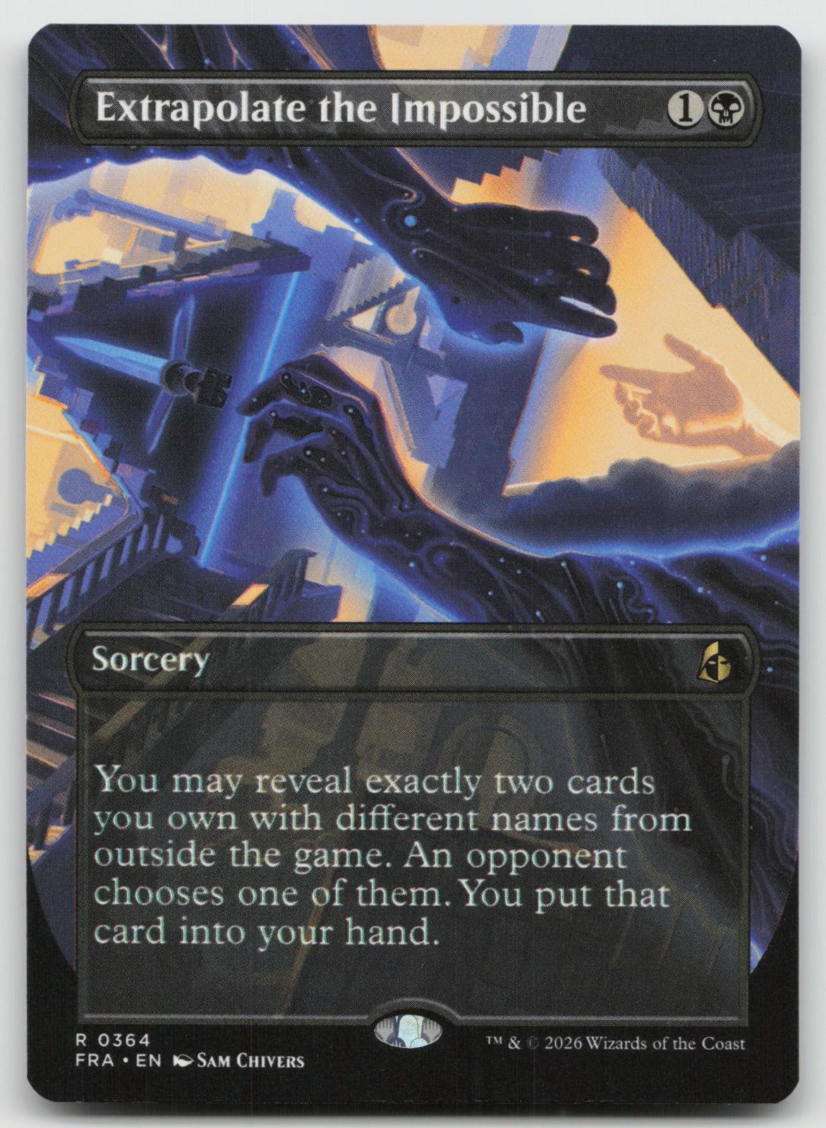 Extrapolate the Impossible (Borderless) R Foil Reality Fracture 364 NM