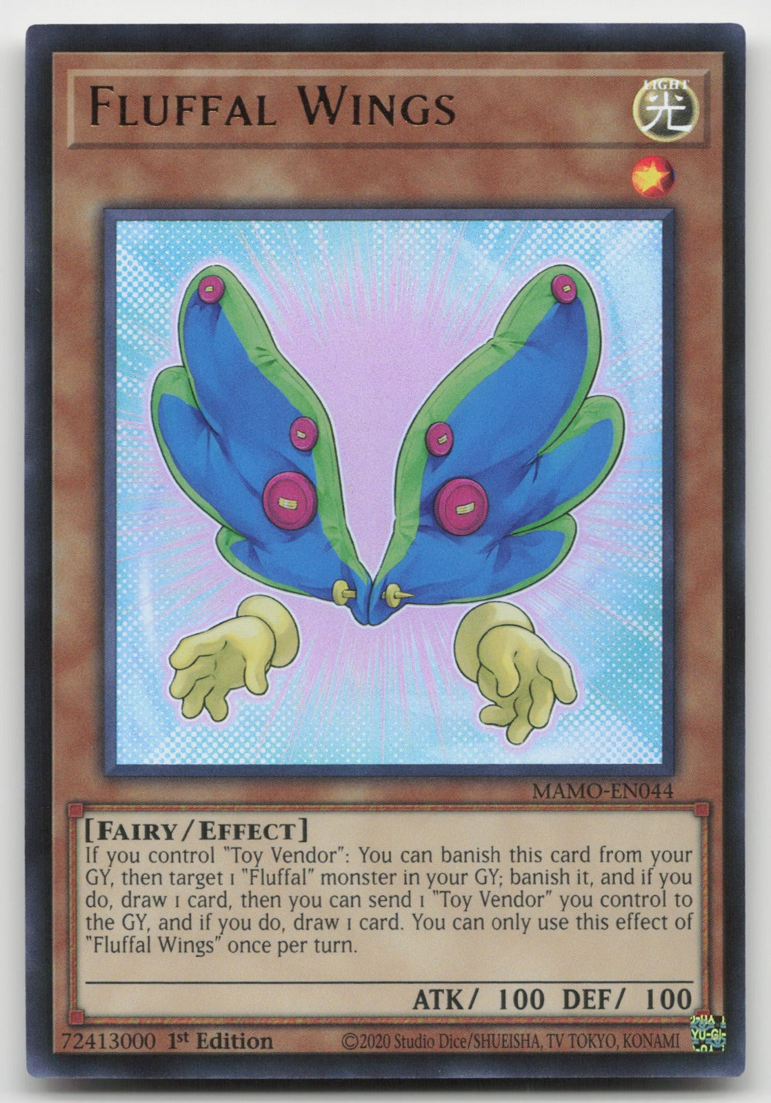 Fluffal Wings 1st Edition Ultra Rare Magnificent Monsters MAMO-EN044 NM