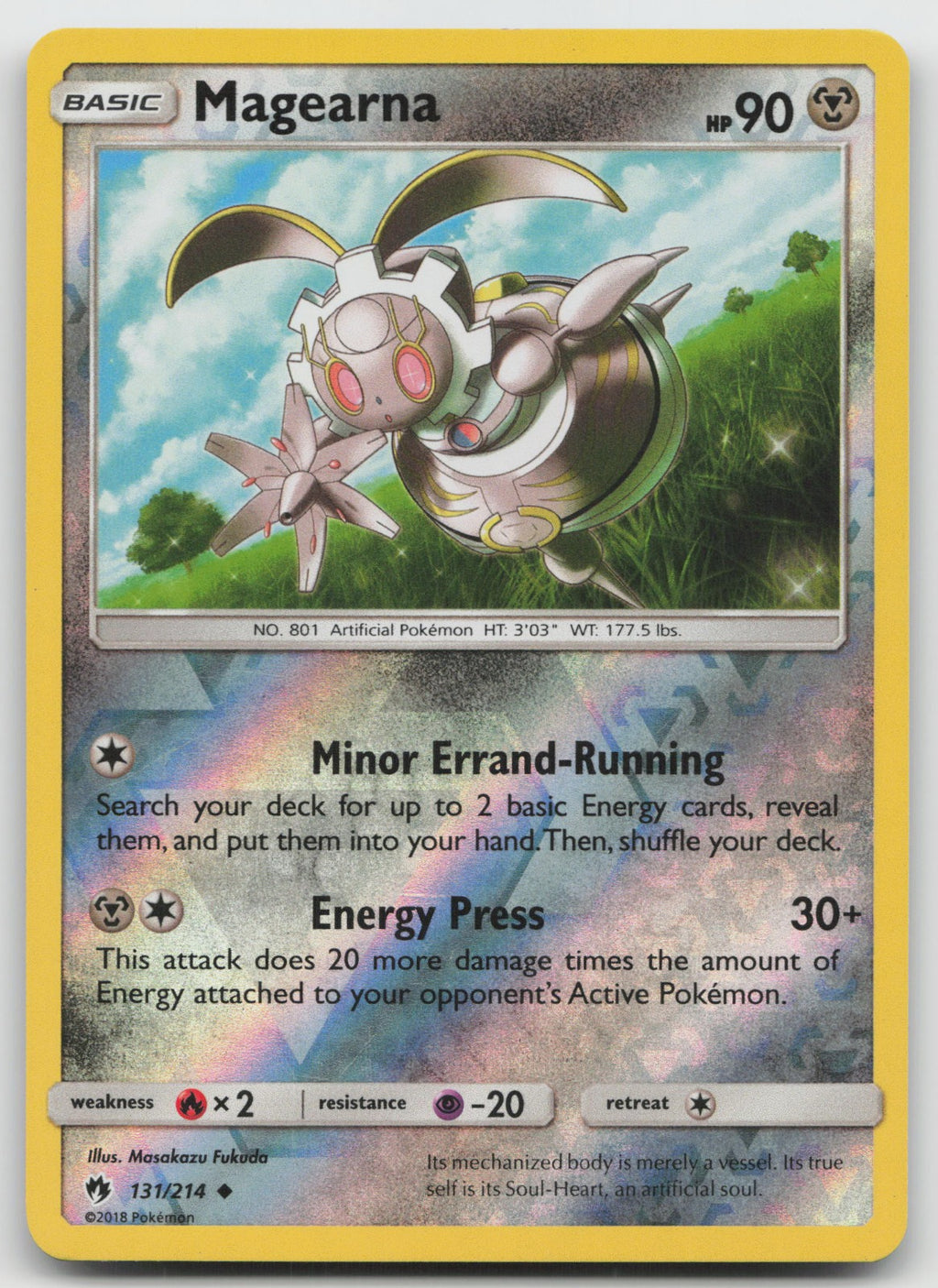 Magearna Reverse Holo Uncommon SM - Lost Thunder 131/214 NM
