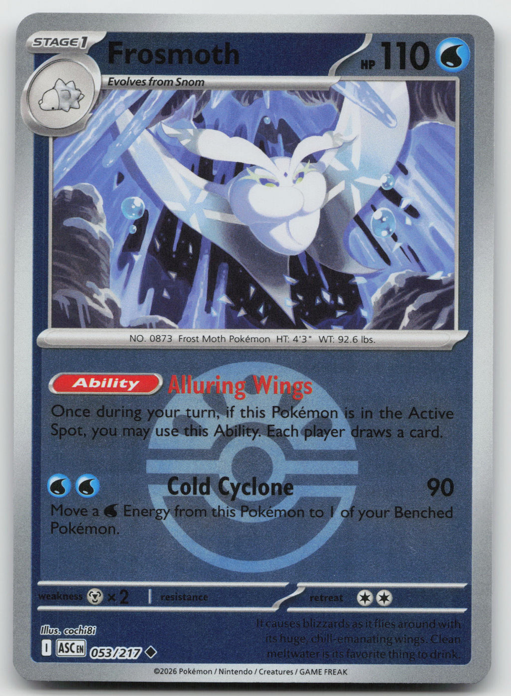 Frosmoth Friend Ball Reverse Holofoil ME: Ascended Heroes 053/217 NM