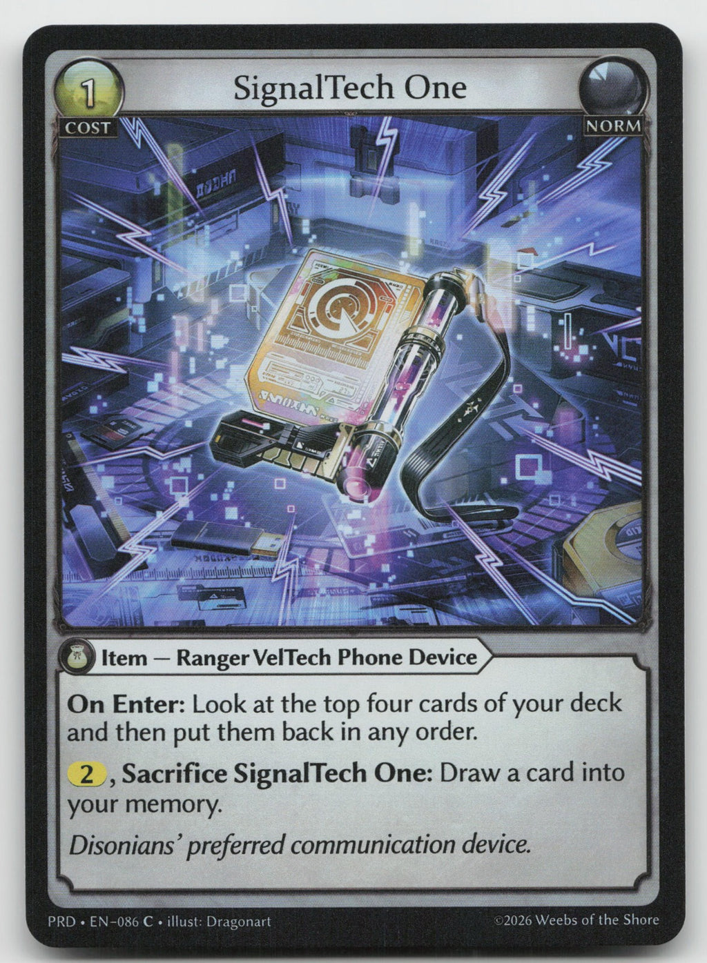 SignalTech One Common .asphodel/paradise 086 NM