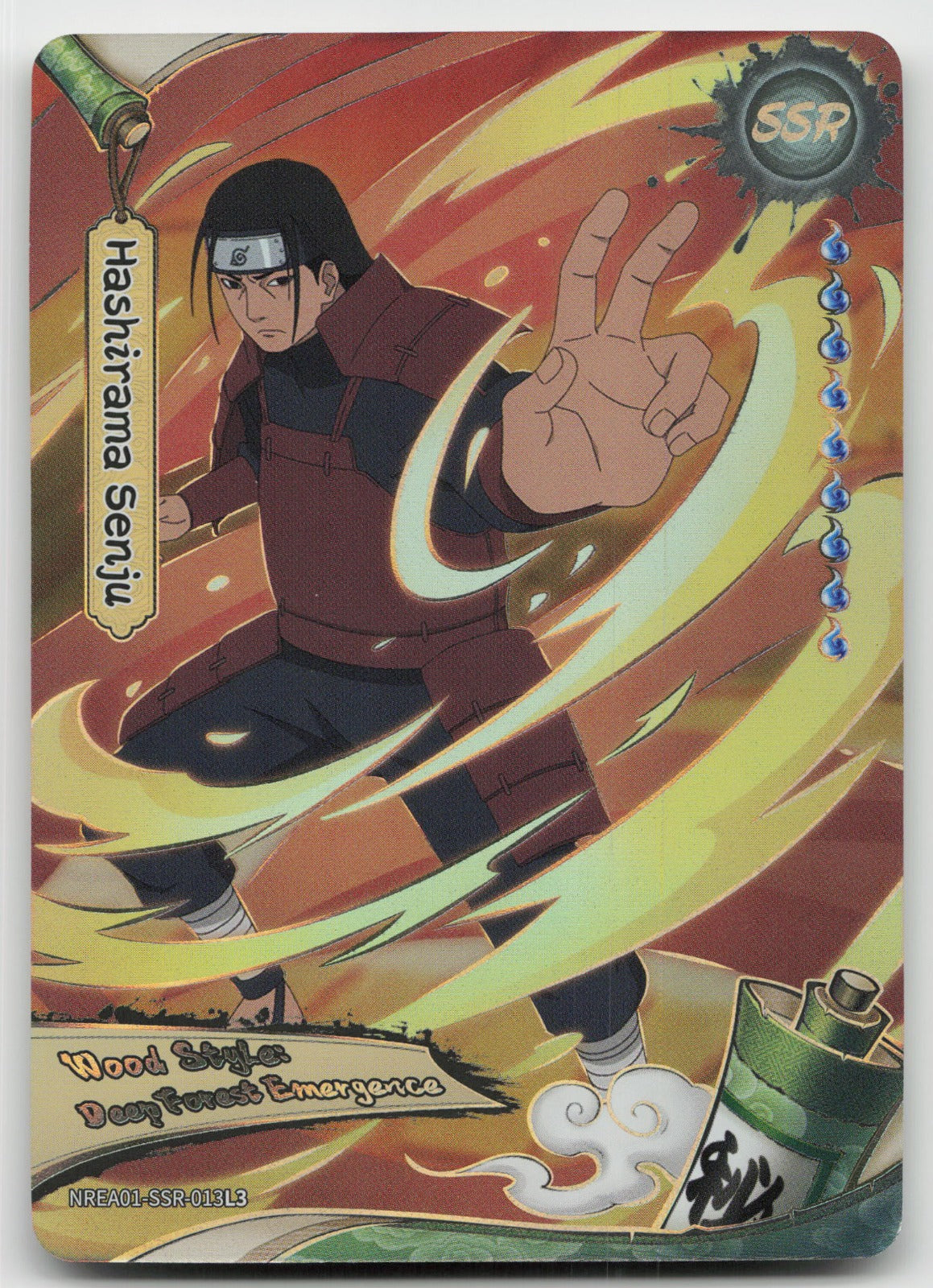 Hashirama Senju Base SSR Earth Scroll Series 1 013L3 NM