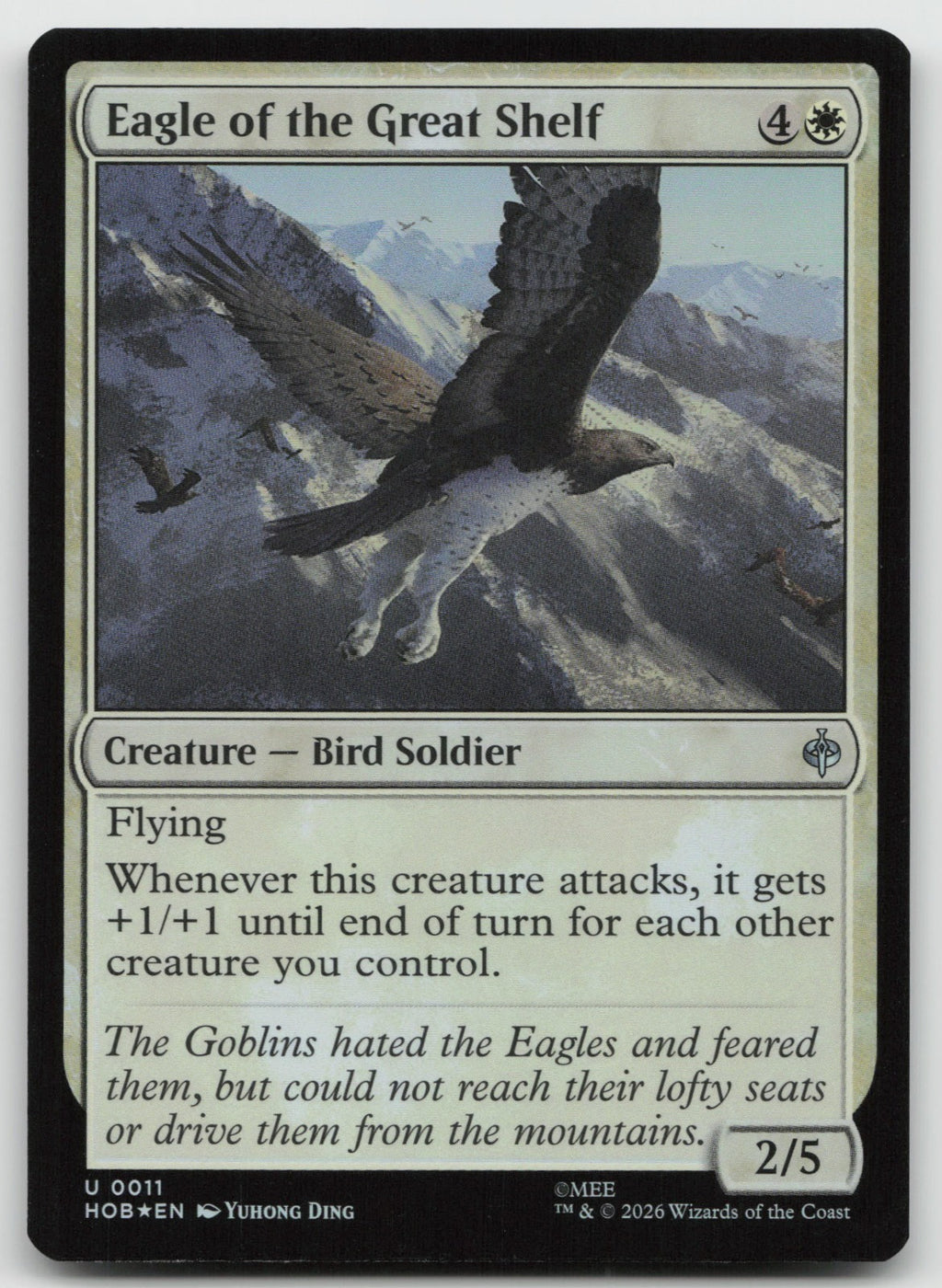 Eagle of the Great Shelf Foil U The Hobbit 11 NM