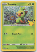 Grookey - 8/25 Promo Holo McDonald's 25th Anniversary Promos NM