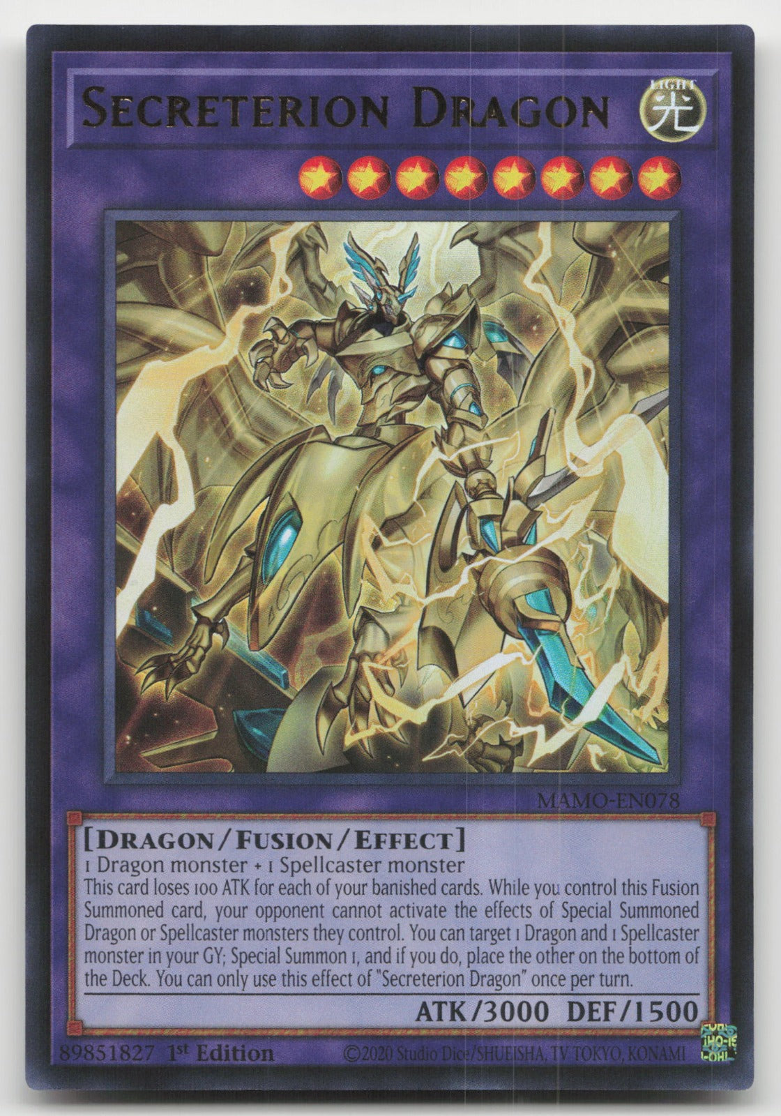 Secreterion Dragon 1st Edition Ultra Rare Magnificent Monsters MAMO-EN078 NM