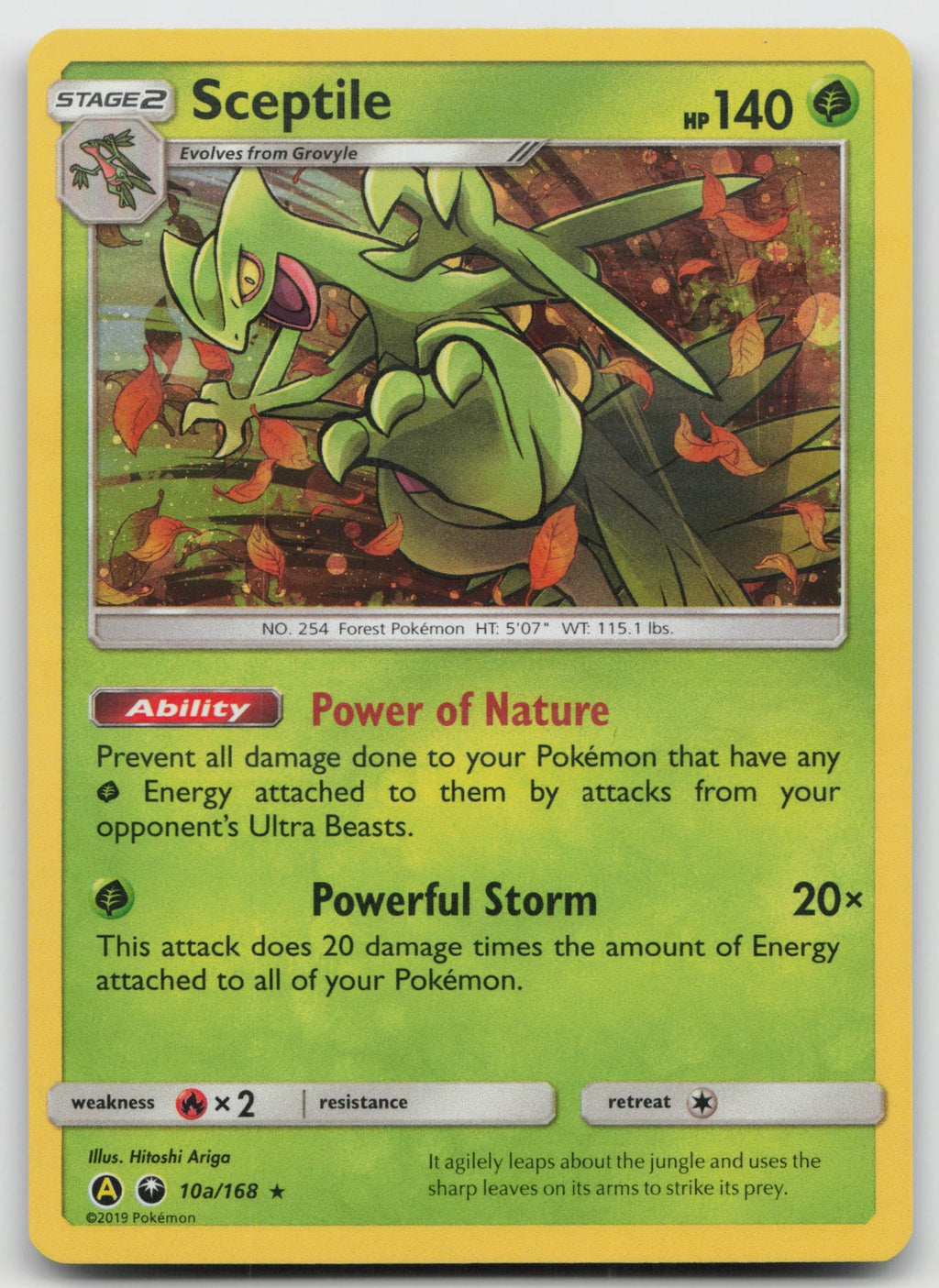 Sceptile - Holo Promo Alternate Art SM - Celestial Storm 10a/168 LP