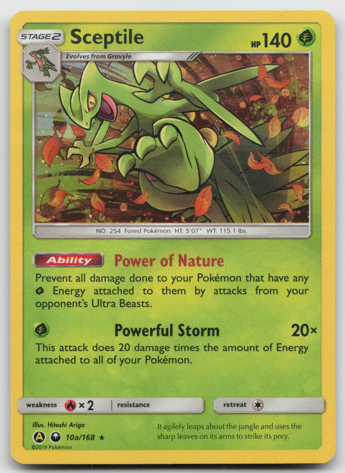 Sceptile - Holo Promo Alternate Art SM - Celestial Storm 10a/168 LP