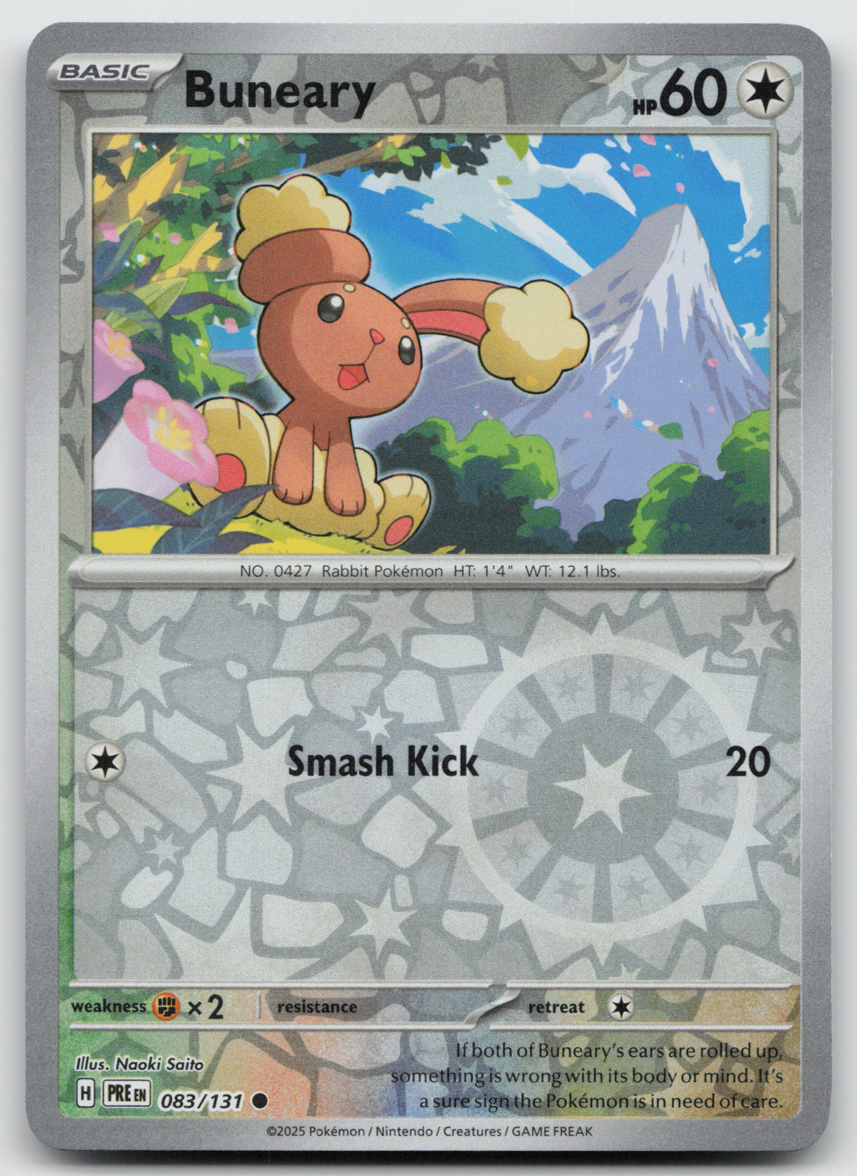 Buneary Common Reverse Holo SV: Prismatic Evolutions 083/131 NM