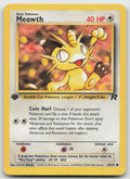 Meowth Common 1st Edition Team Rocket 62/82 LP