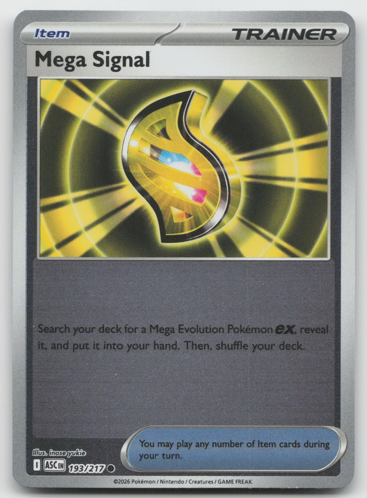 Mega Signal Common Reverse Holo ME: Ascended Heroes 193/217 NM