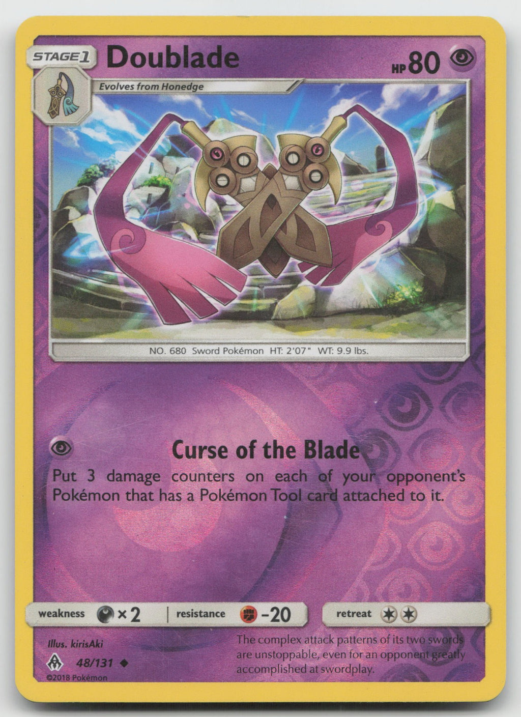 Doublade Reverse Holo Uncommon SM - Forbidden Light 48/131 LP