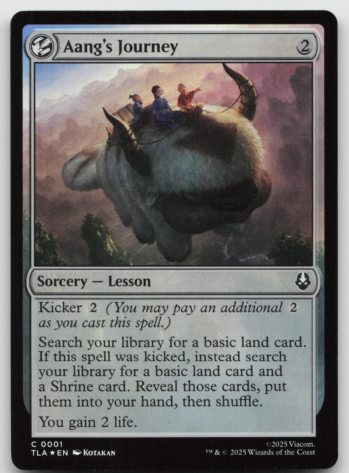 Aang's Journey C Foil Avatar: The Last Airbender 0001 NM