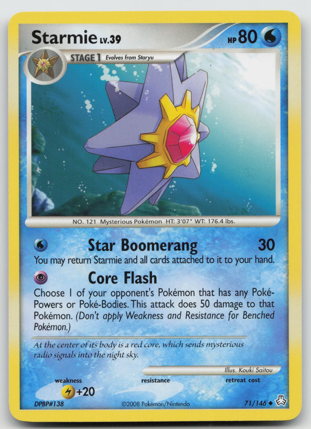 Starmie Uncommon Legends Awakened 71/146 NM