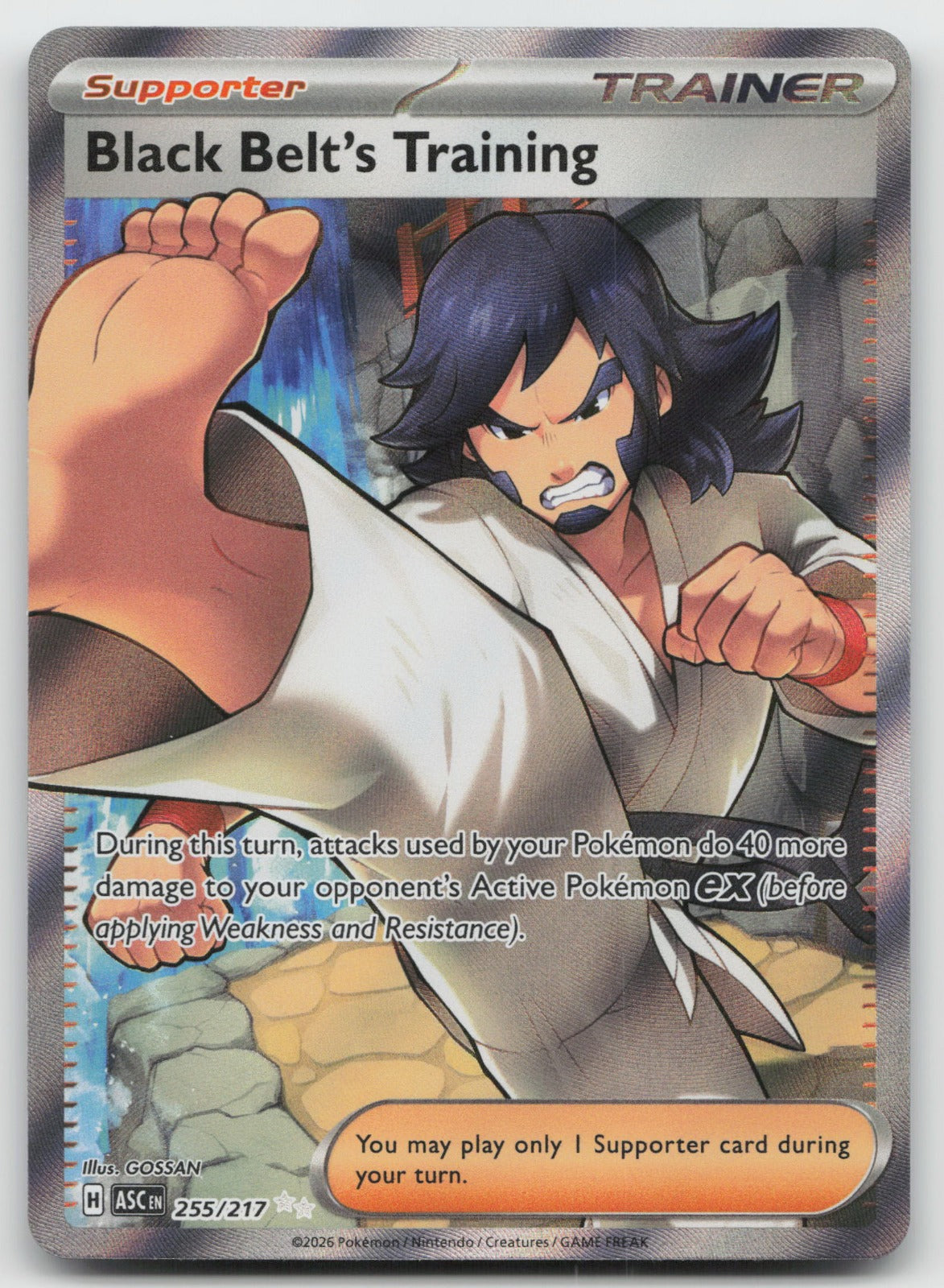 Black Belt's Training Holo Ultra Rare ME: Ascended Heroes 255/217 NM
