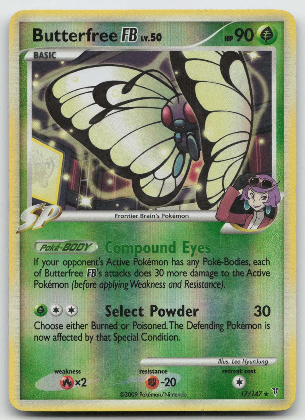 Butterfree FB Rare Reverse Holo Supreme Victors 17/147 HP
