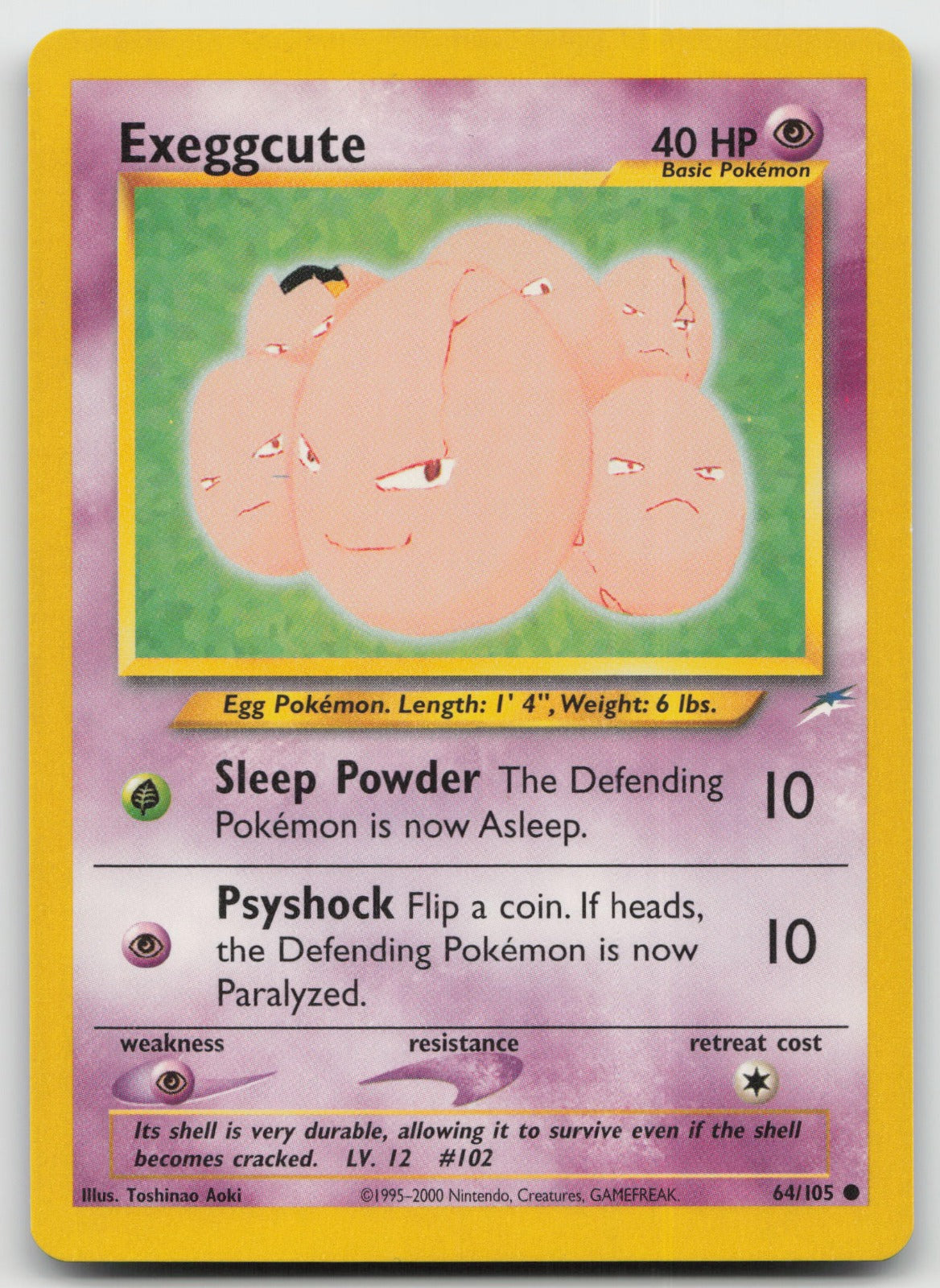 Exeggcute Common Unlimited Neo Destiny 64/105 NM