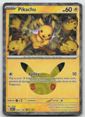 Pikachu Holo Pikachu Rare ME: 30th Celebration 044/128 NM