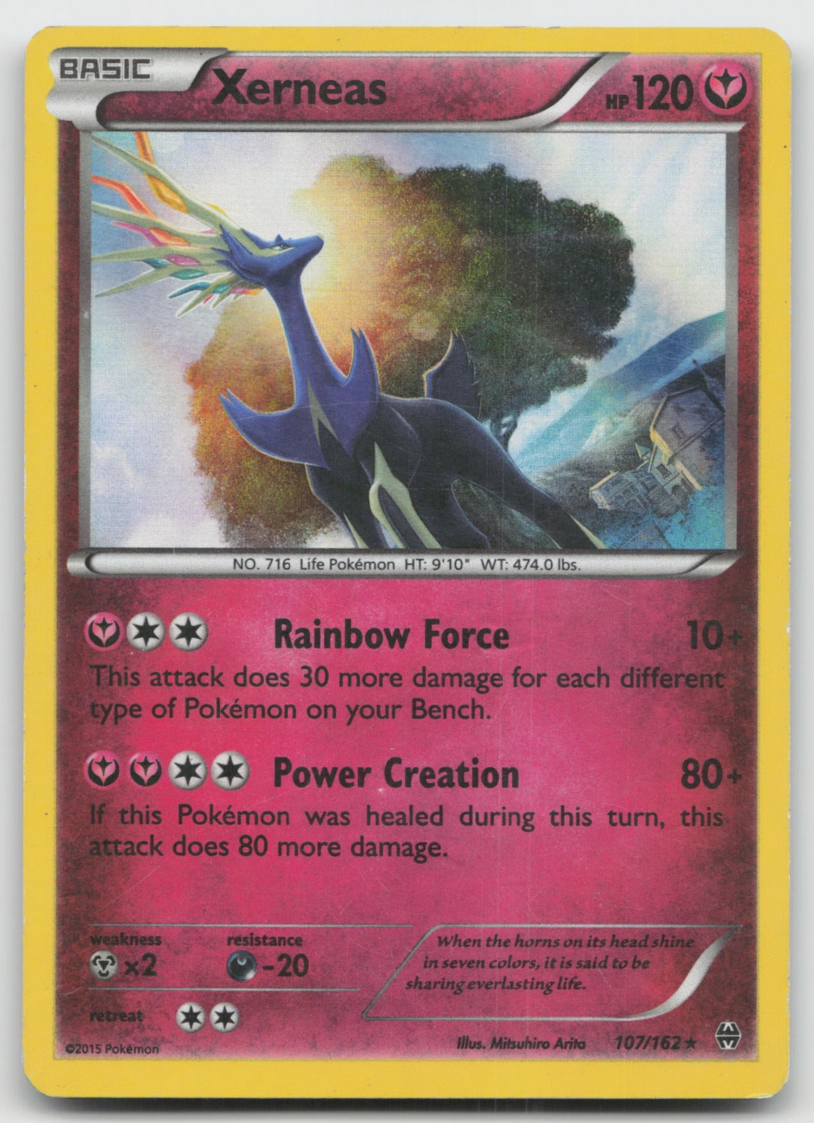 Xerneas Holo Rare XY - BREAKthrough 107/162 HP