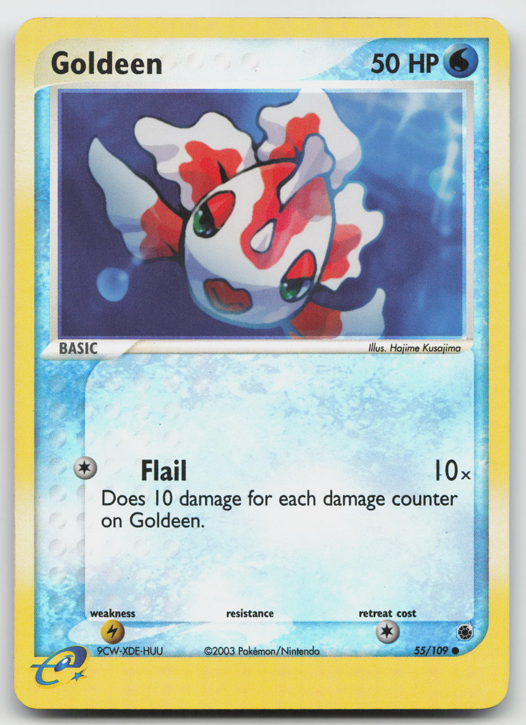 Goldeen Common Normal Ruby and Sapphire 55/109 LP